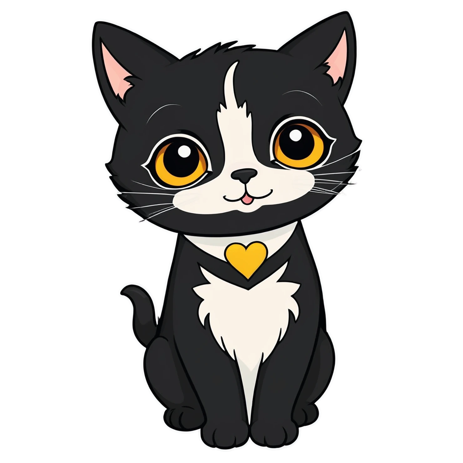 Cat Cute sticker isolated on transparent background #14567