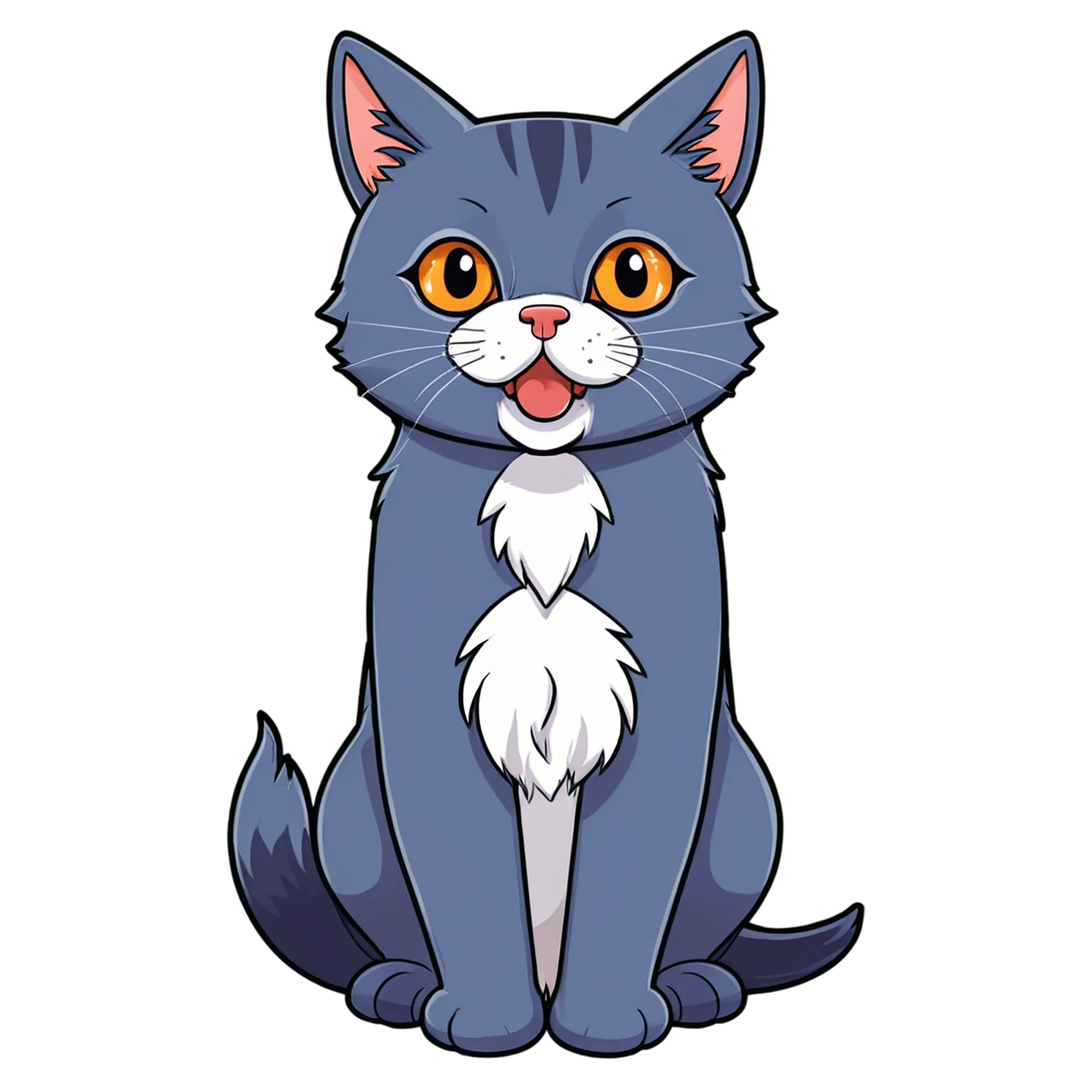 Cat Cute sticker isolated on transparent background #14581