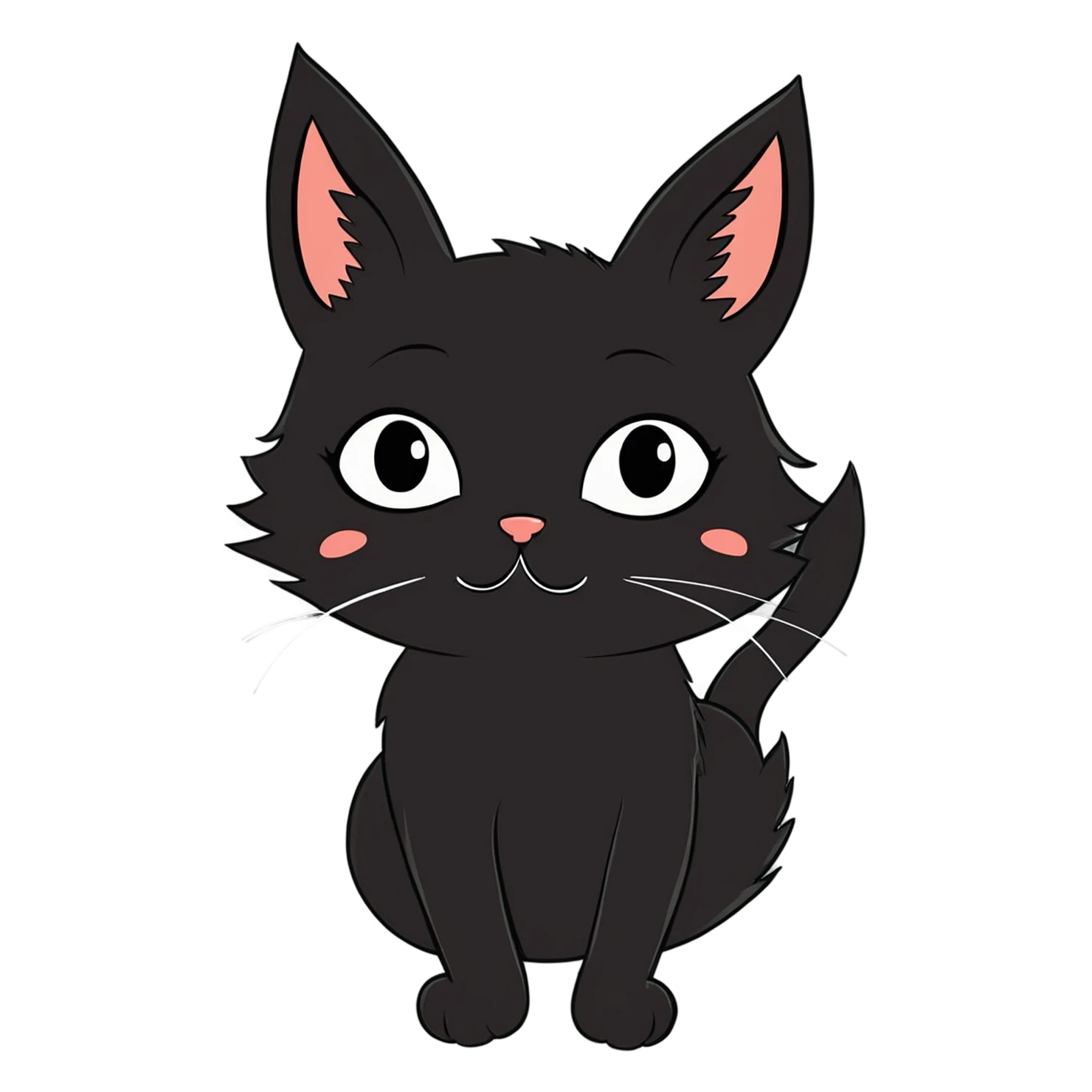 Cat Cute sticker isolated on transparent background #14600