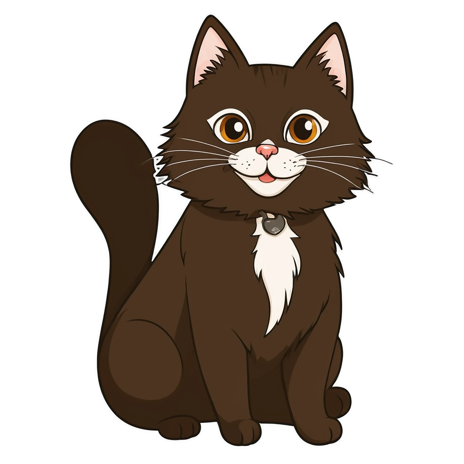 Cat Cute sticker isolated on transparent background #14602