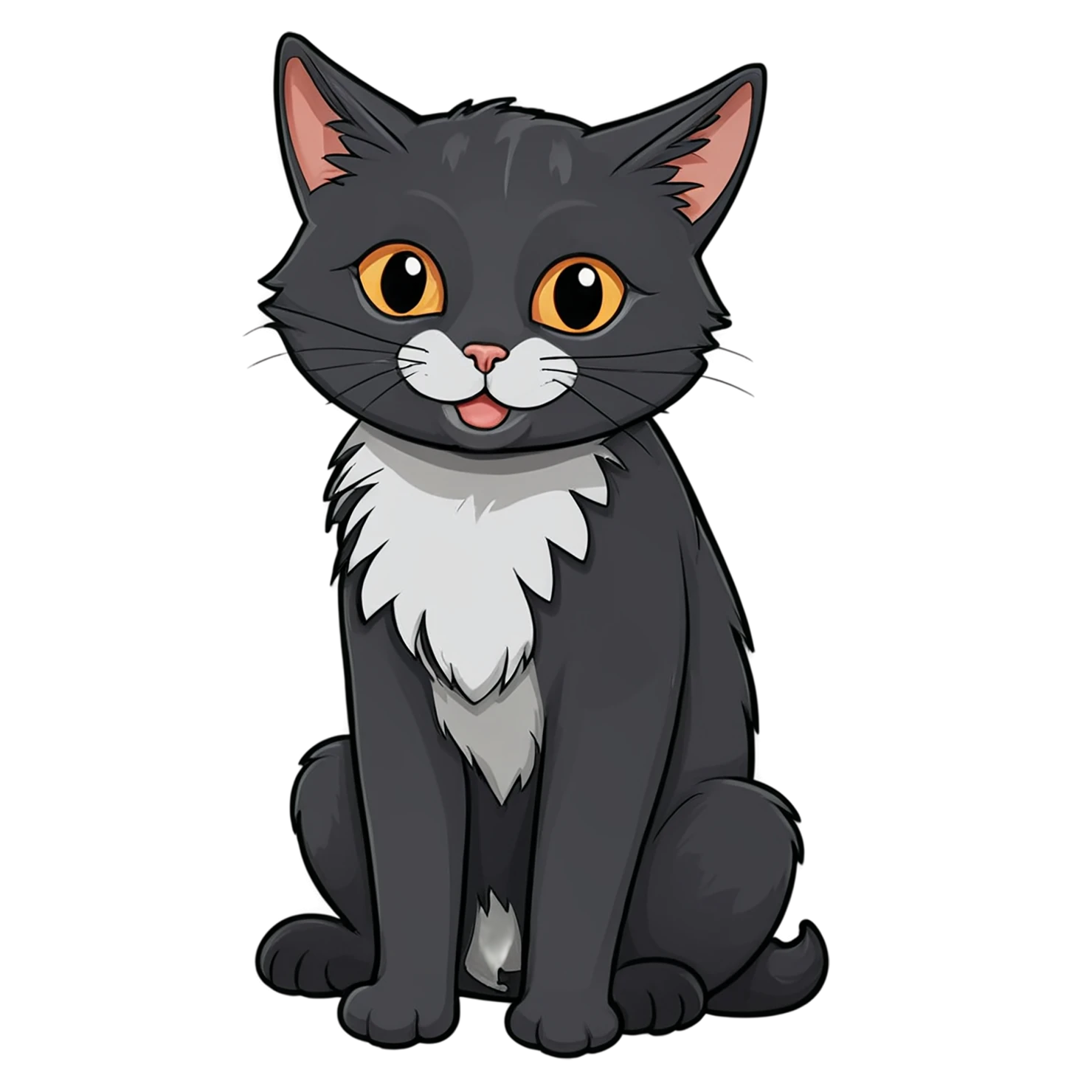 Cat Cute sticker isolated on transparent background #14614