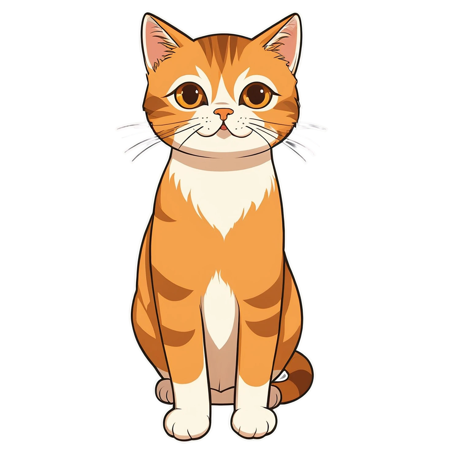 Cat Cute sticker isolated on transparent background #14618