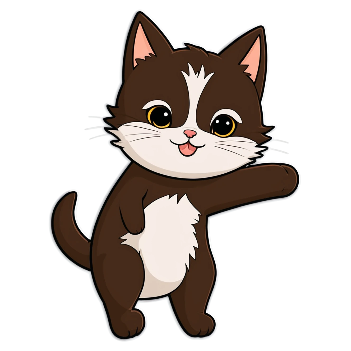 Cat Cute sticker isolated on transparent background #14620