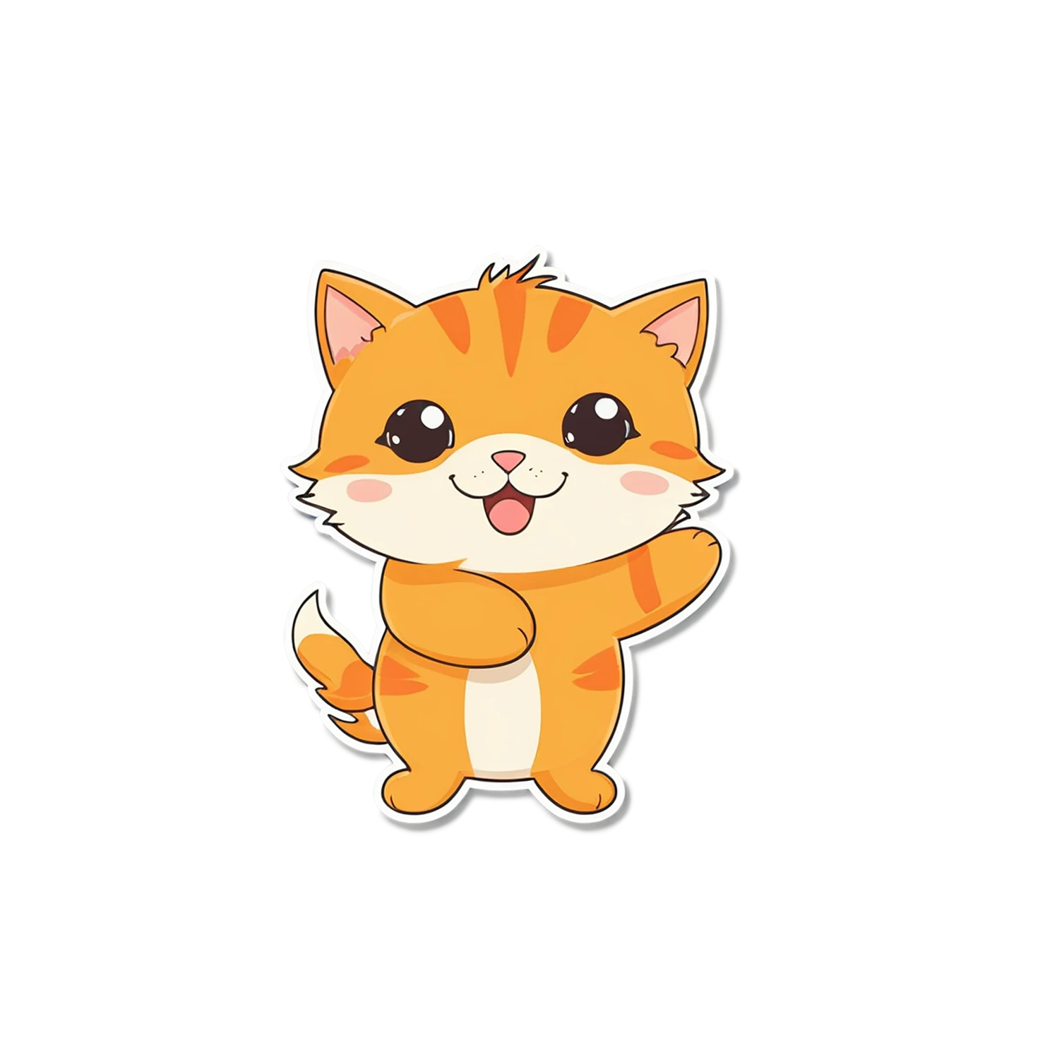 Cat Cute sticker isolated on transparent background #14630