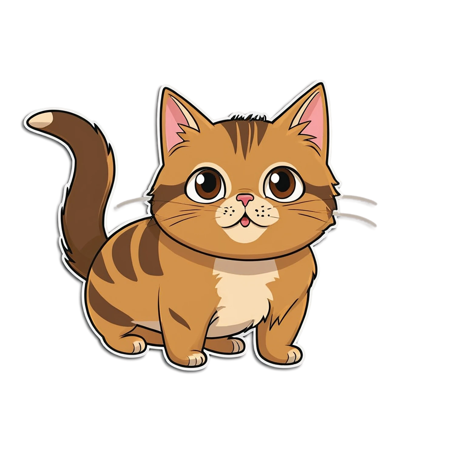 Cat Cute sticker isolated on transparent background #14652