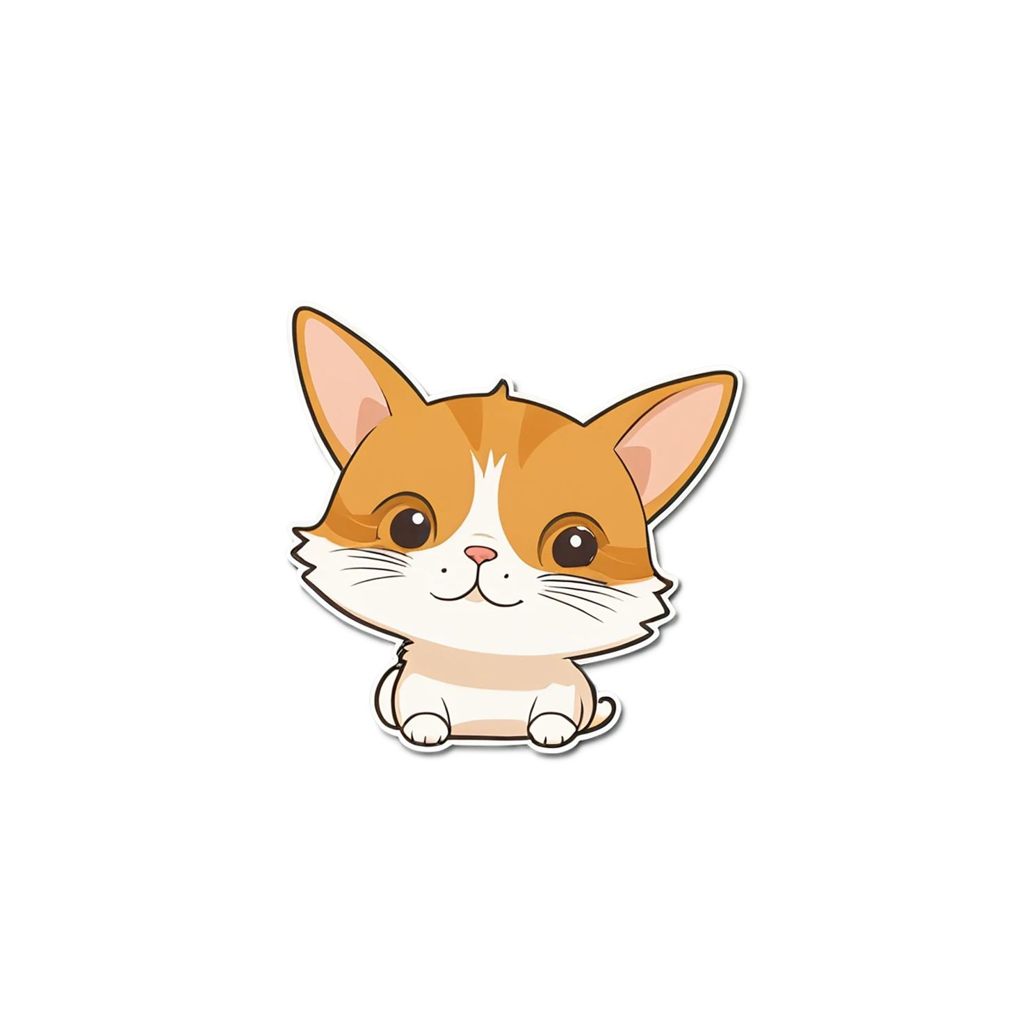 Cat Cute sticker isolated on transparent background #14674