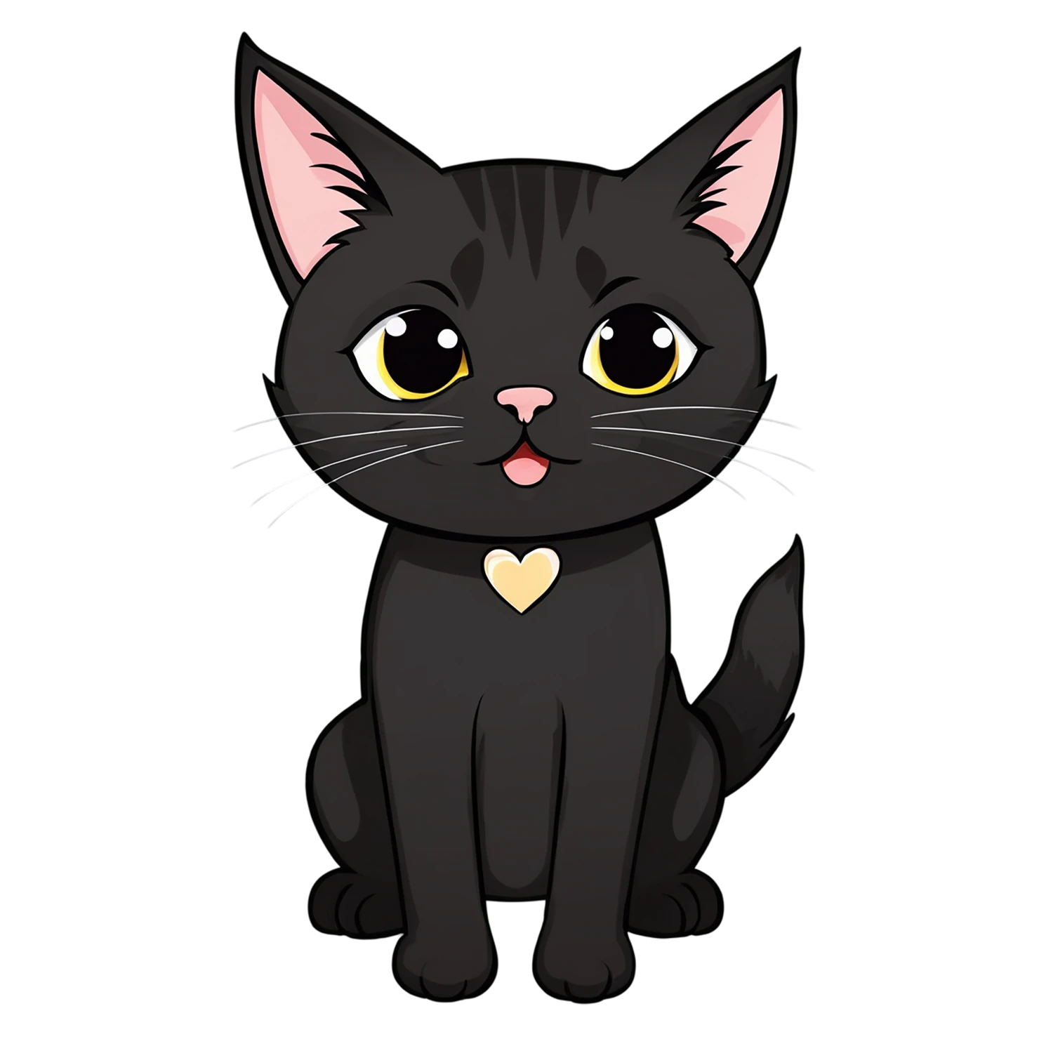 Cat Cute sticker isolated on transparent background #14679