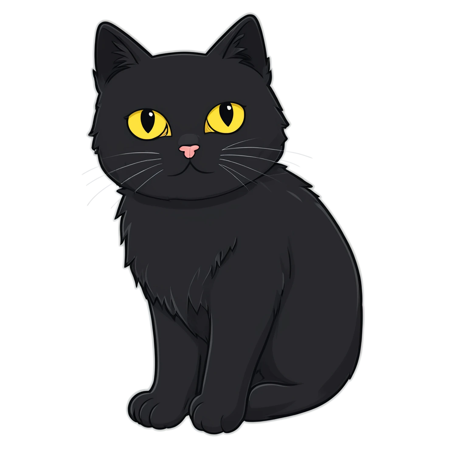 Cat Cute sticker isolated on transparent background #14690