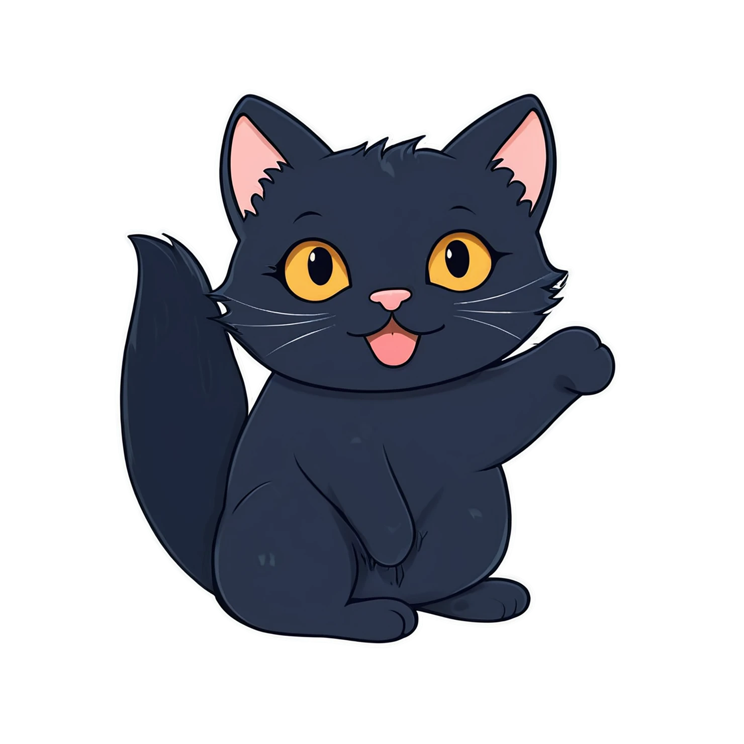 Cat Cute sticker isolated on transparent background #14703