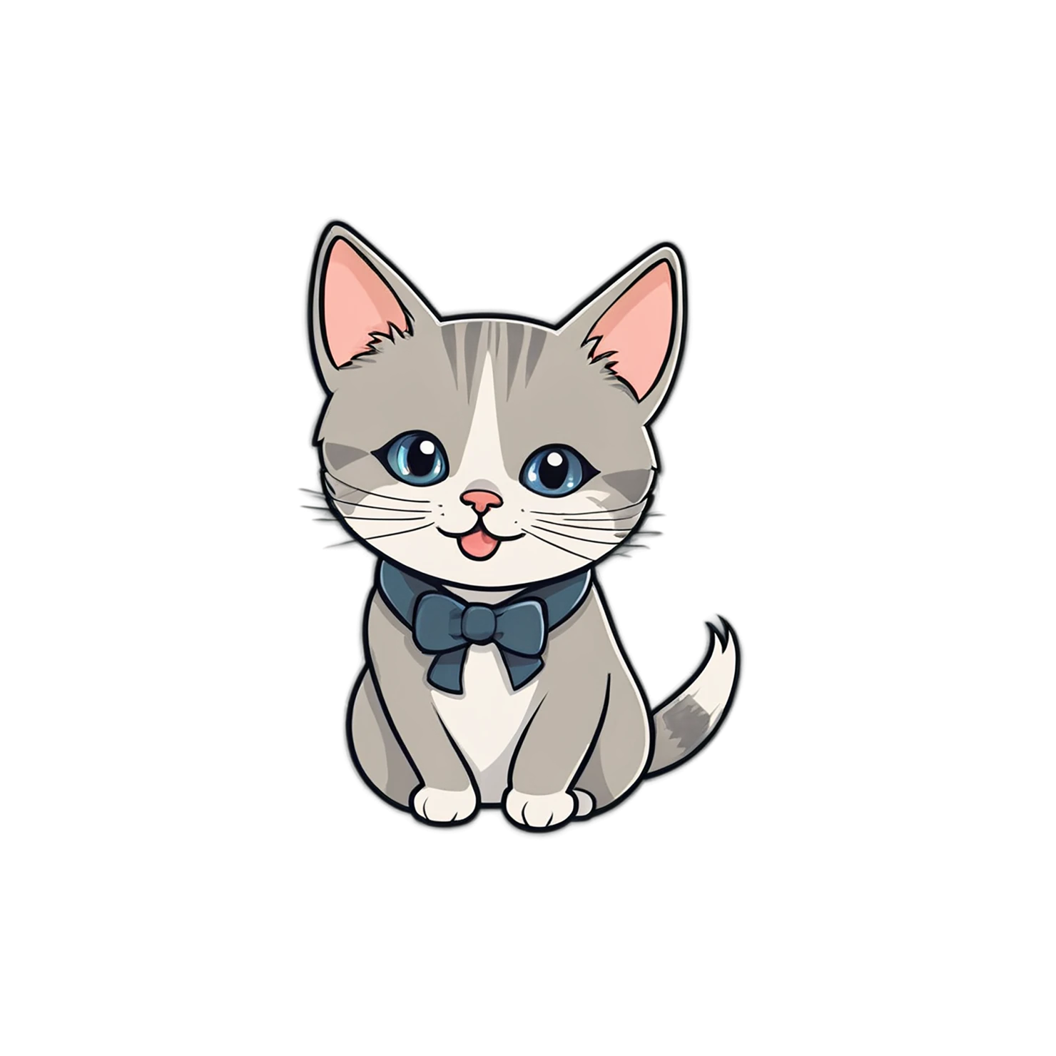 Cat Cute sticker isolated on transparent background #14727