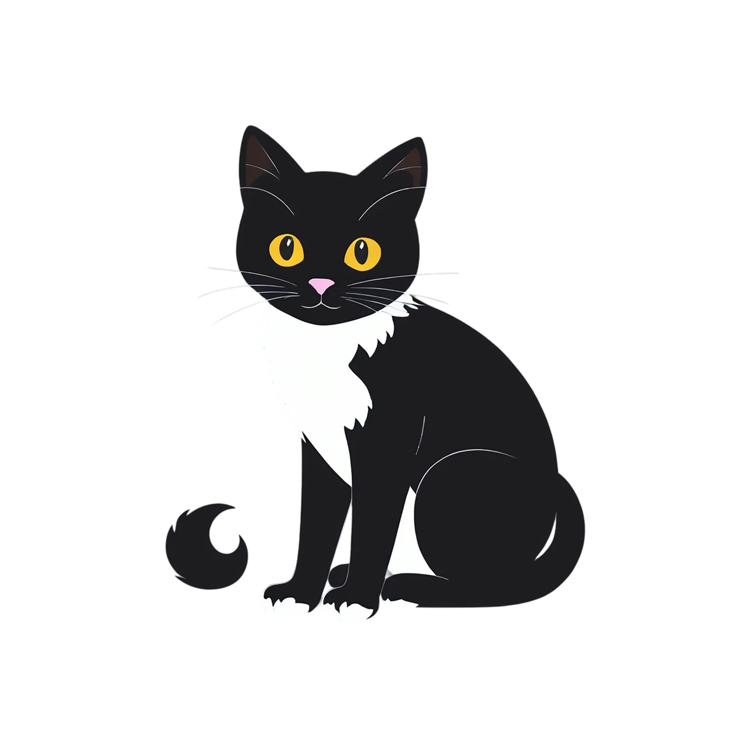 Cat Cute sticker isolated on transparent background #14736
