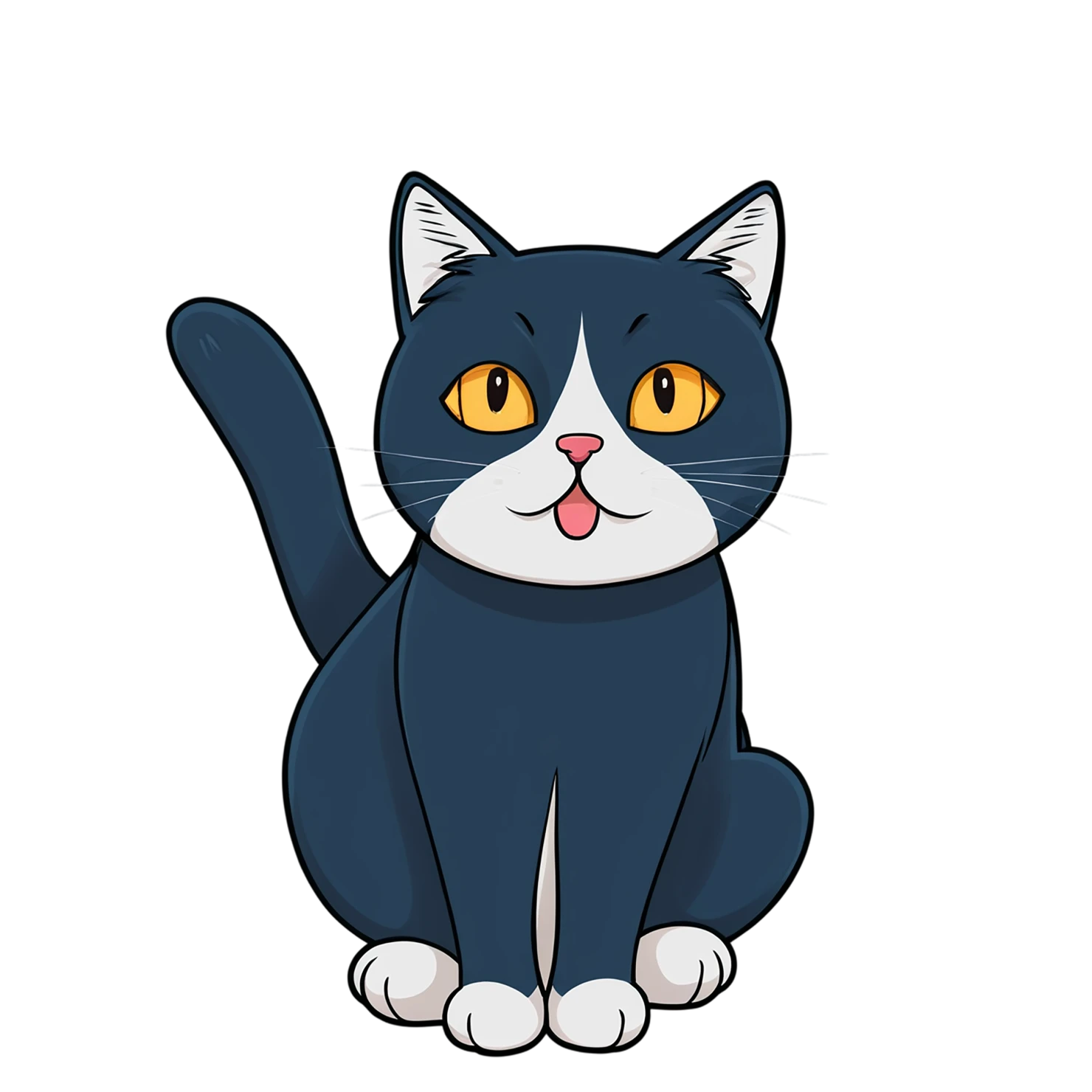 Cat Cute sticker isolated on transparent background #14747