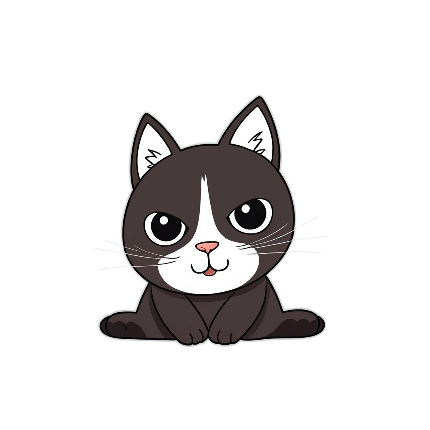 Cat Cute sticker isolated on transparent background #14753