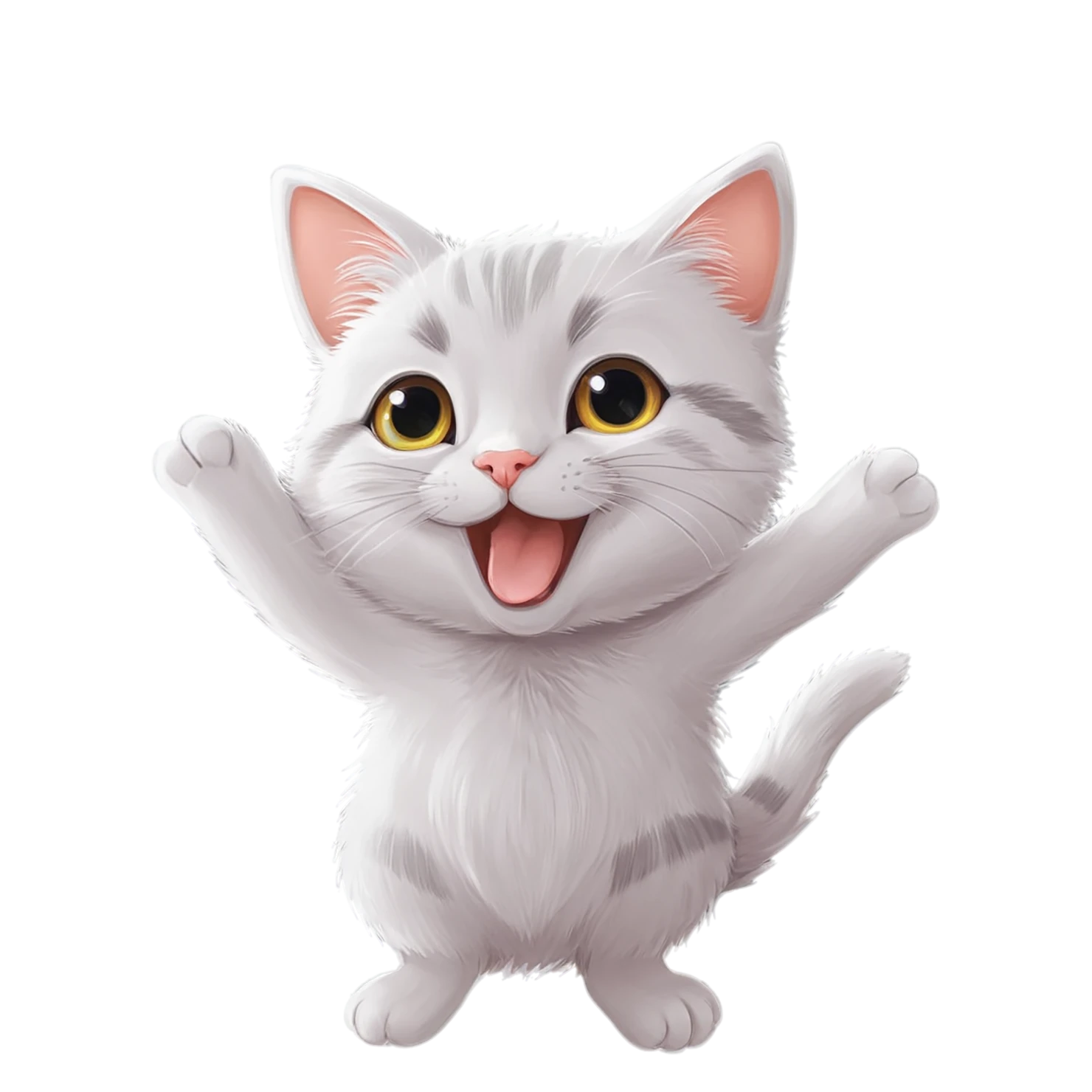 Cat Cute sticker isolated on transparent background #14755