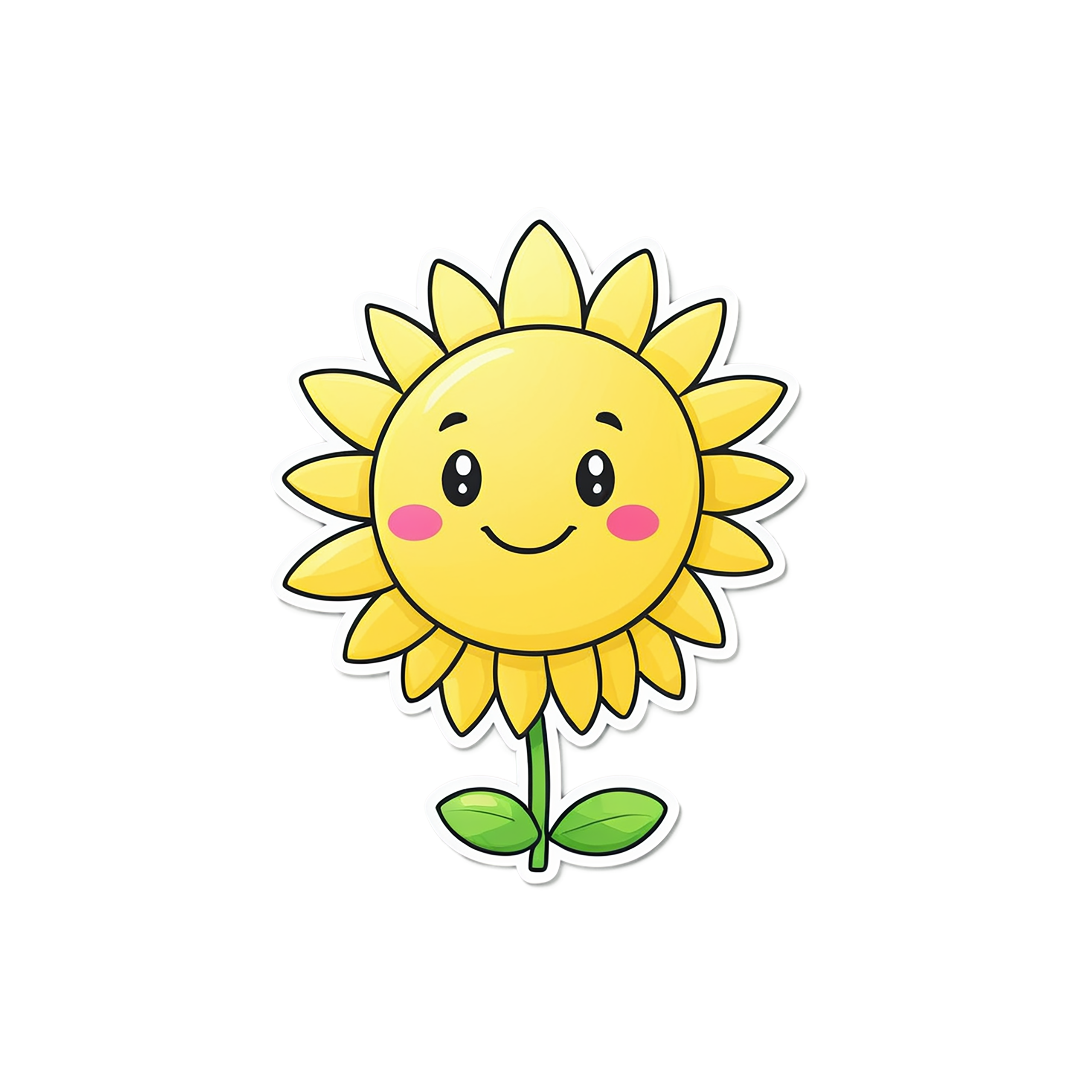 Floral cute sticker isolated on transparent background #15922
