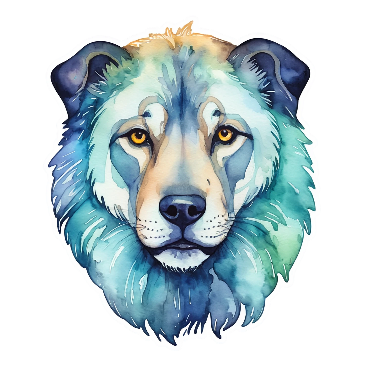 Dog cute sticker isolated on transparent background #15409