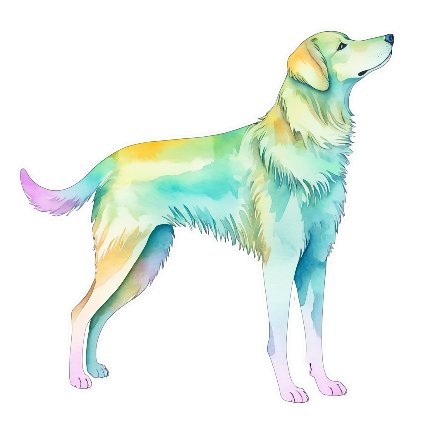 Dog cute sticker isolated on transparent background #15456