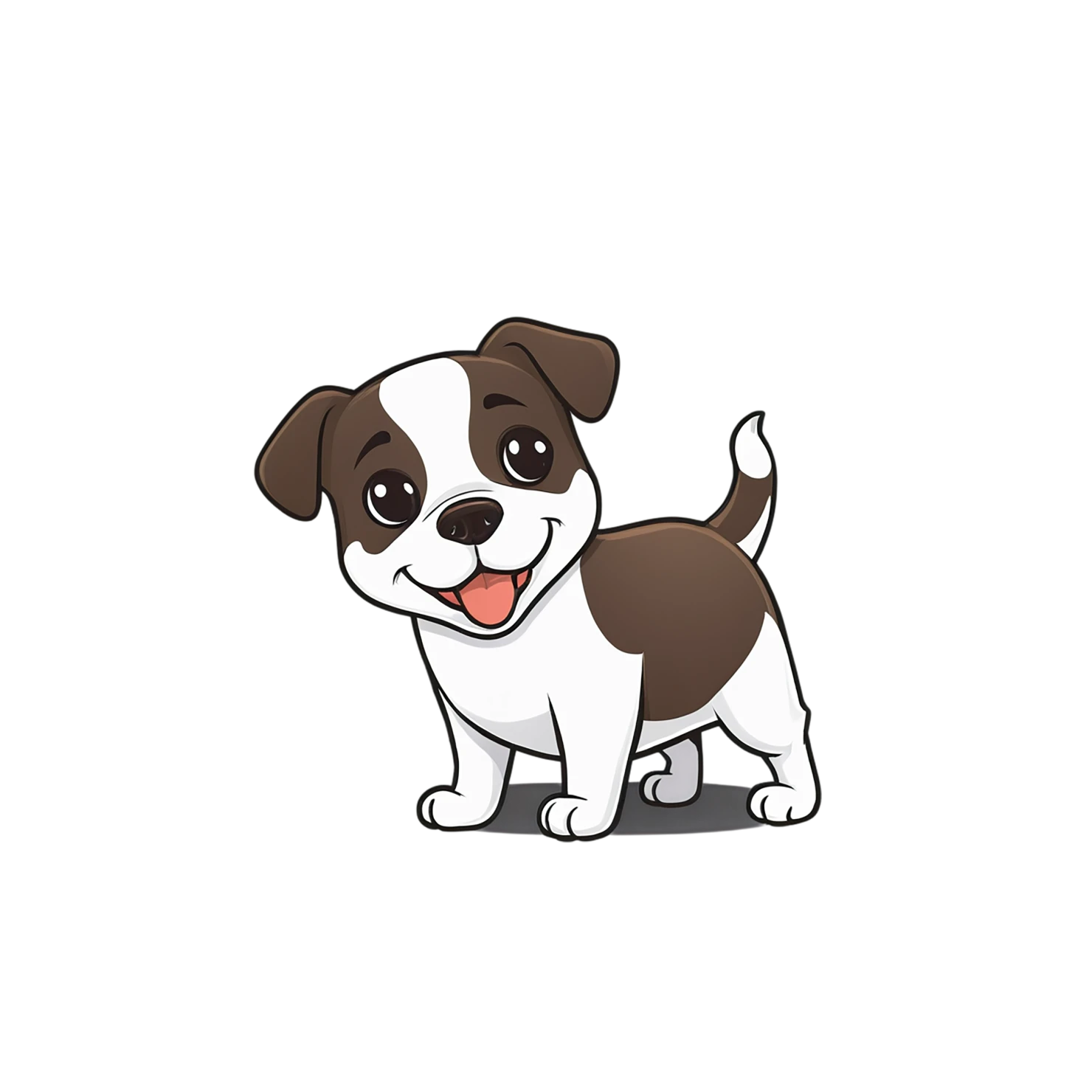 Dog cute sticker isolated on transparent background #15498