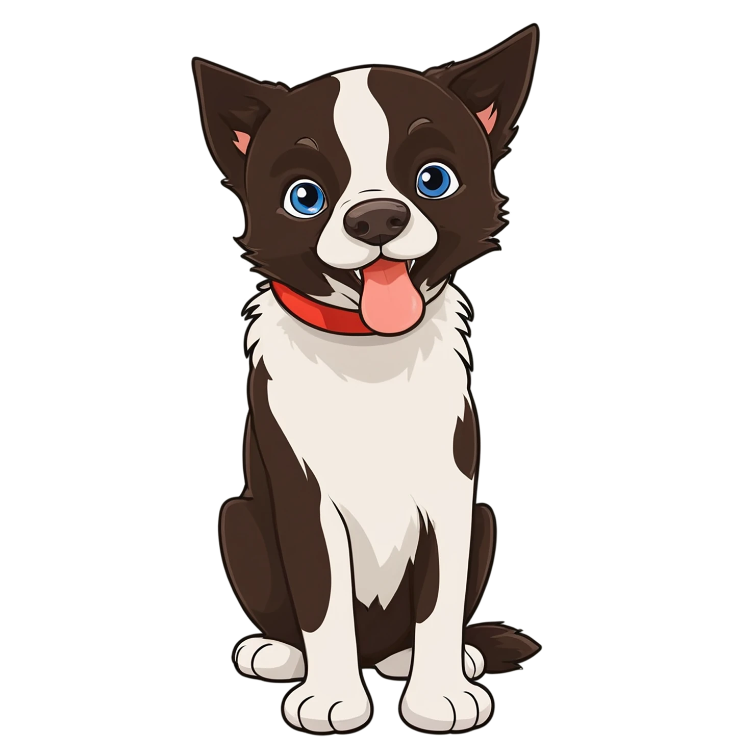 Dog cute sticker isolated on transparent background #15507