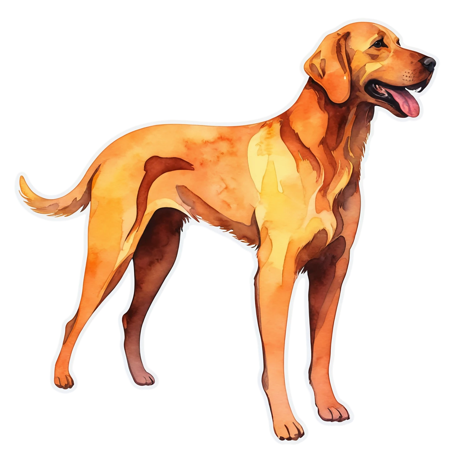 Dog cute sticker isolated on transparent background #15549