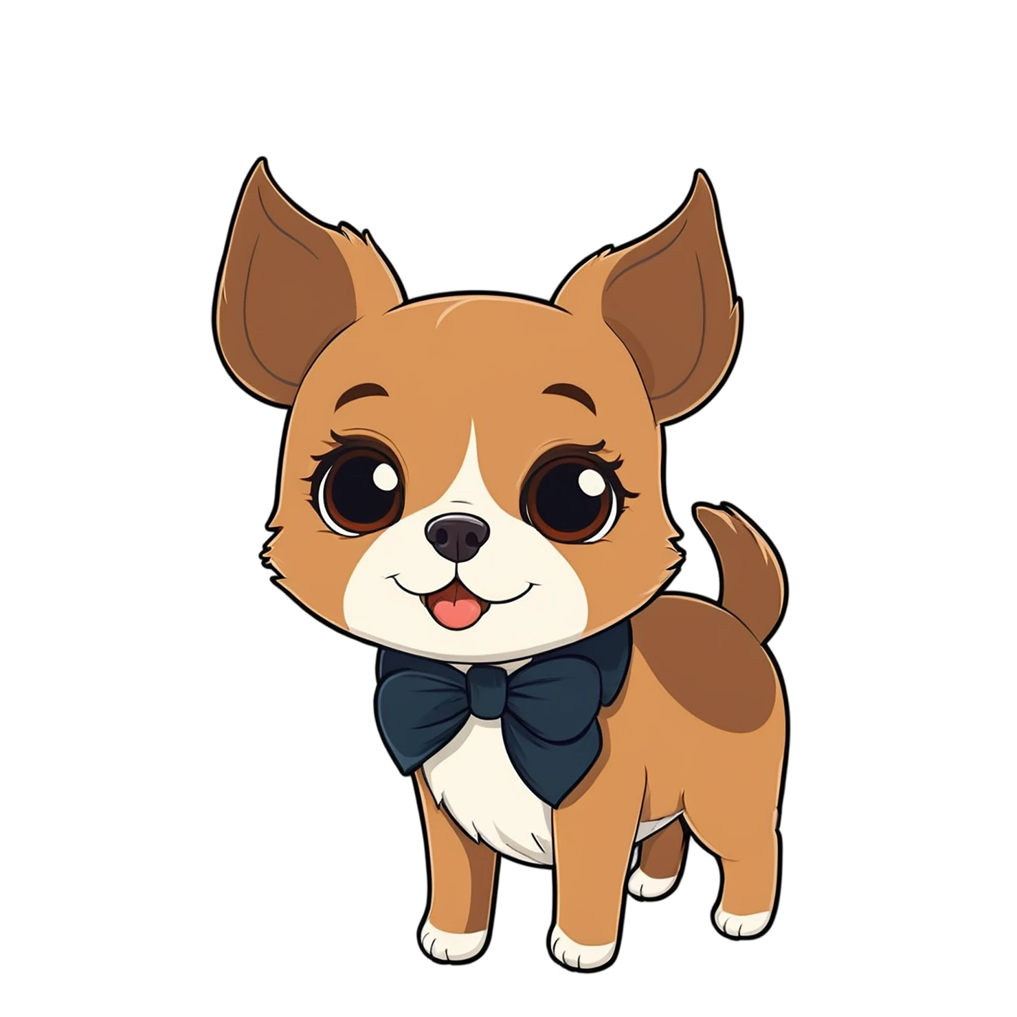 Dog cute sticker isolated on transparent background #15616