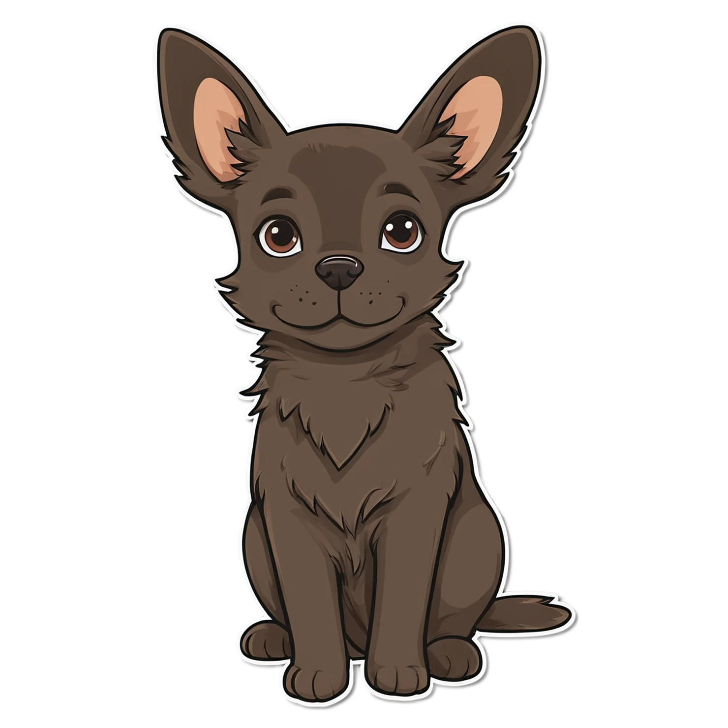 Dog cute sticker isolated on transparent background #15620