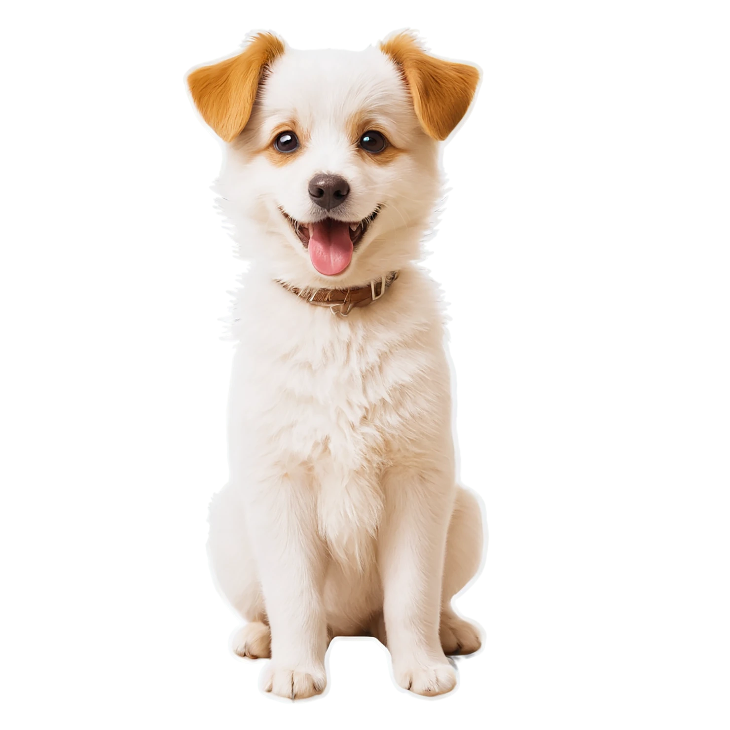 Dog cute sticker isolated on transparent background #15653