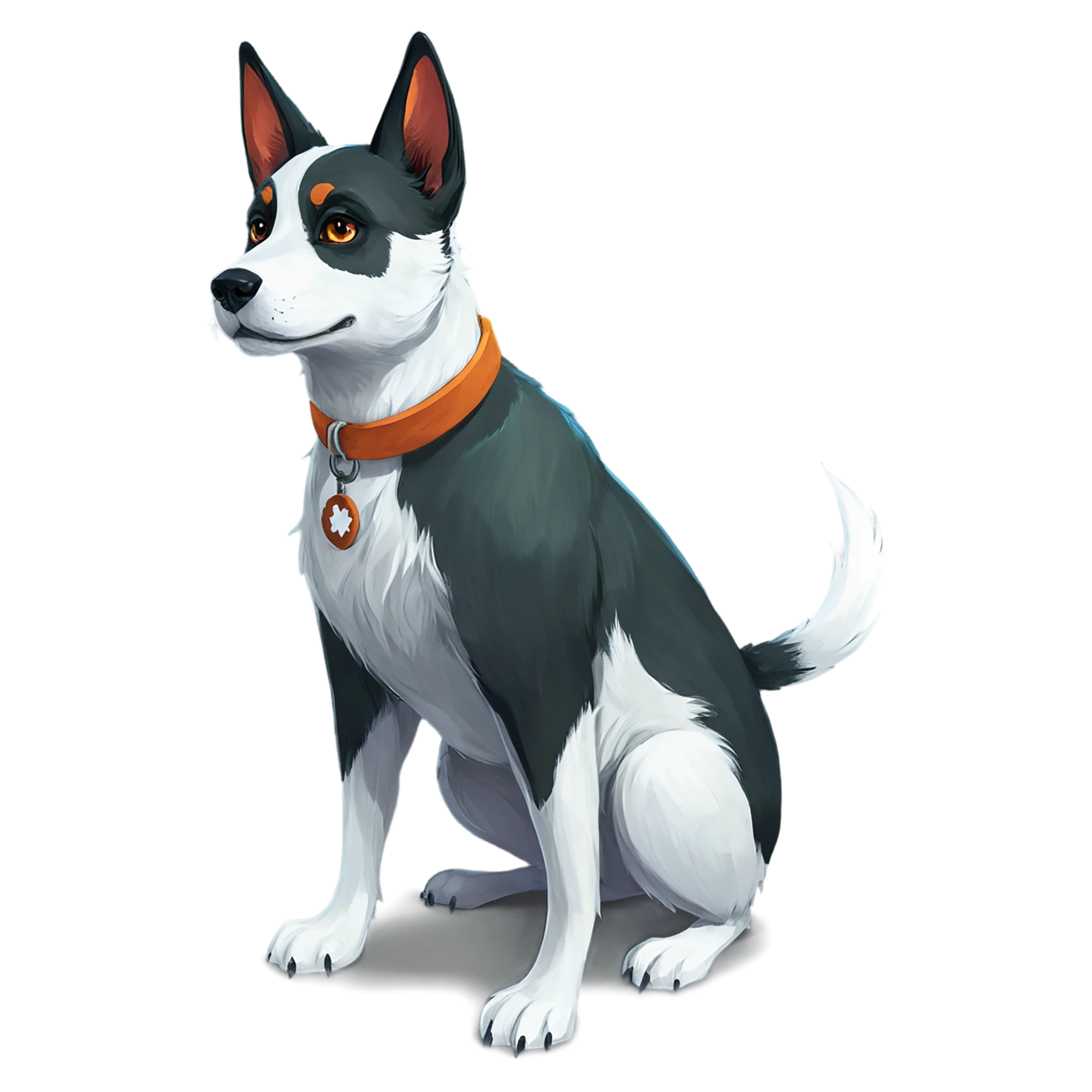 Dog cute sticker isolated on transparent background #15706