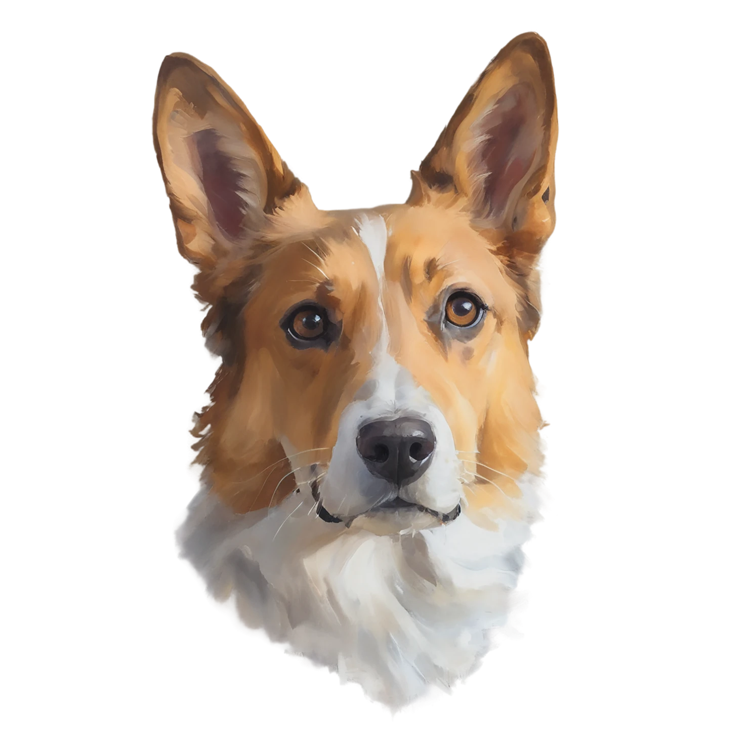 Dog cute sticker isolated on transparent background #15710