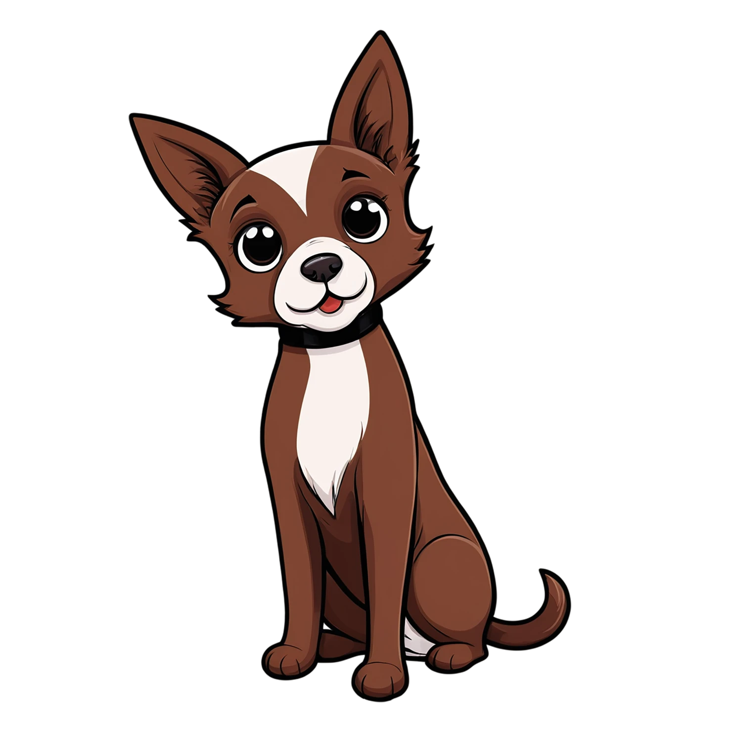 Dog cute sticker isolated on transparent background #15721