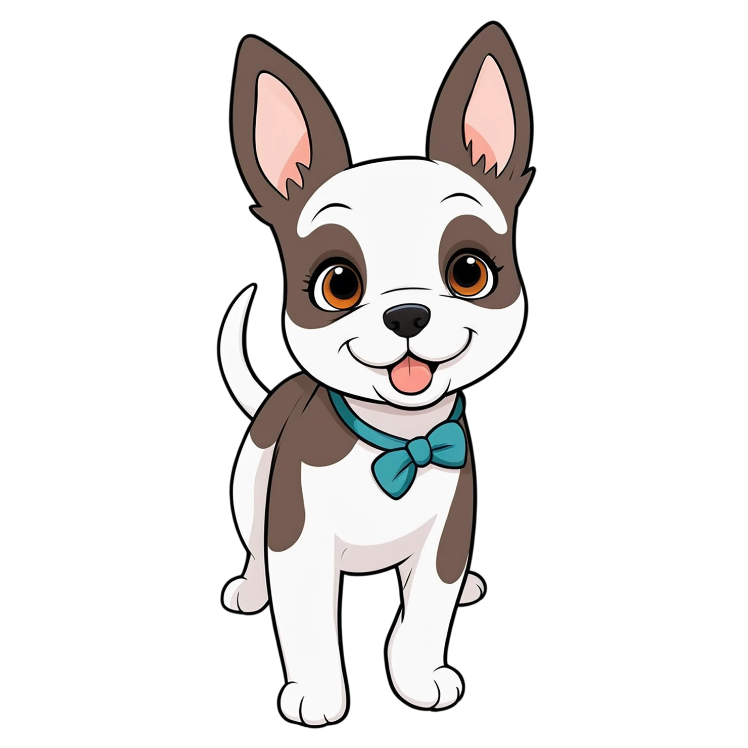 Dog cute sticker isolated on transparent background #15740