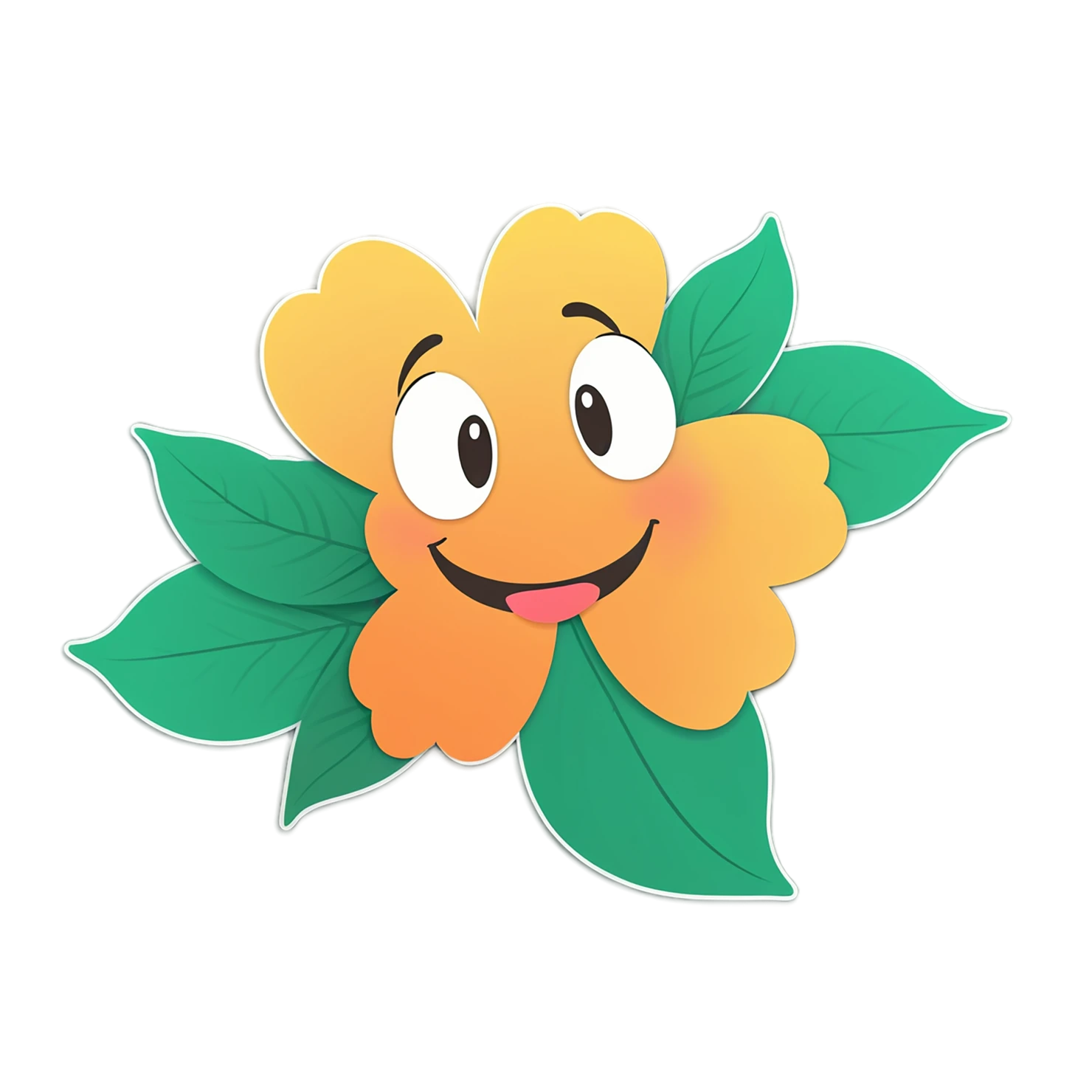 Floral cute sticker isolated on transparent background #15744