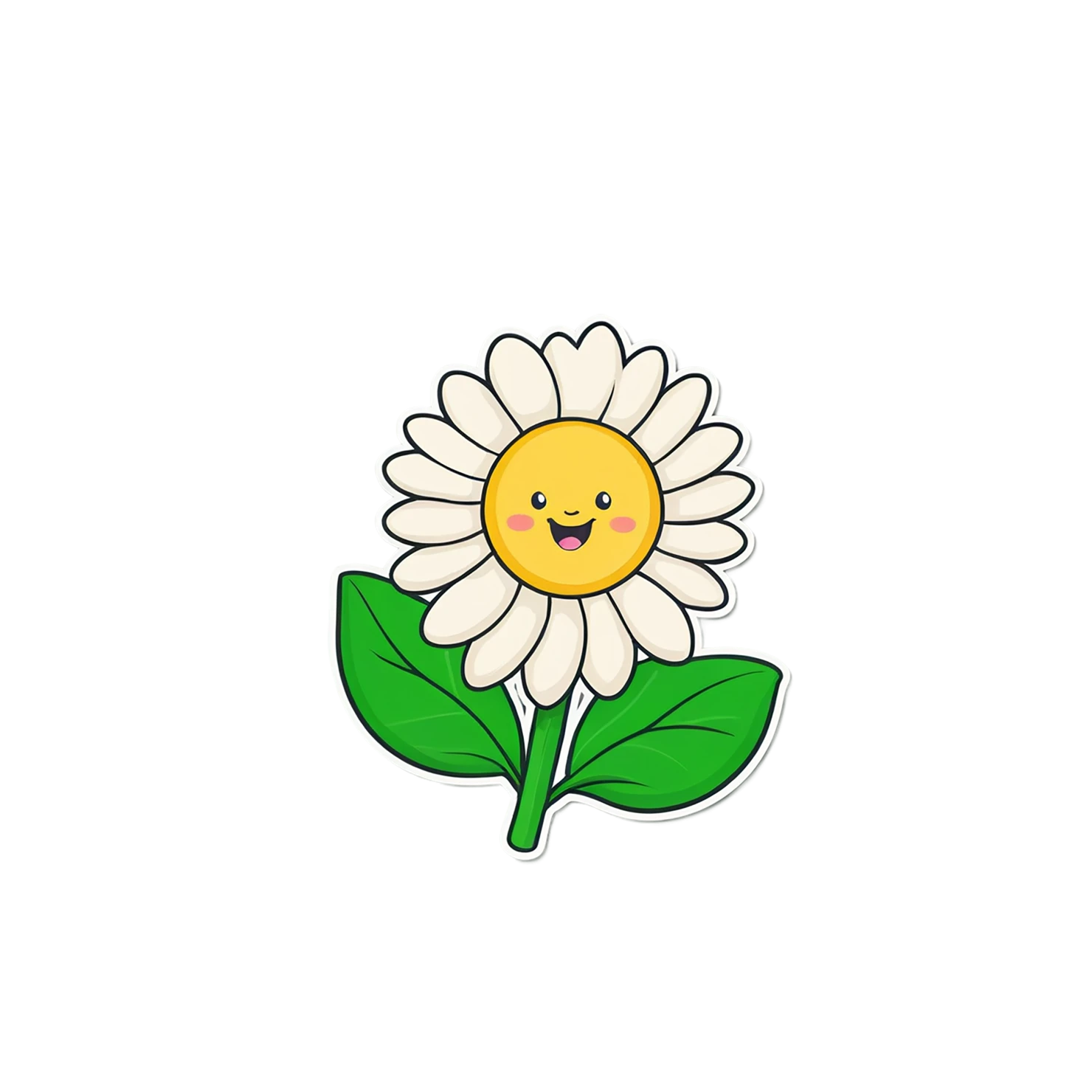 Floral cute sticker isolated on transparent background #15745