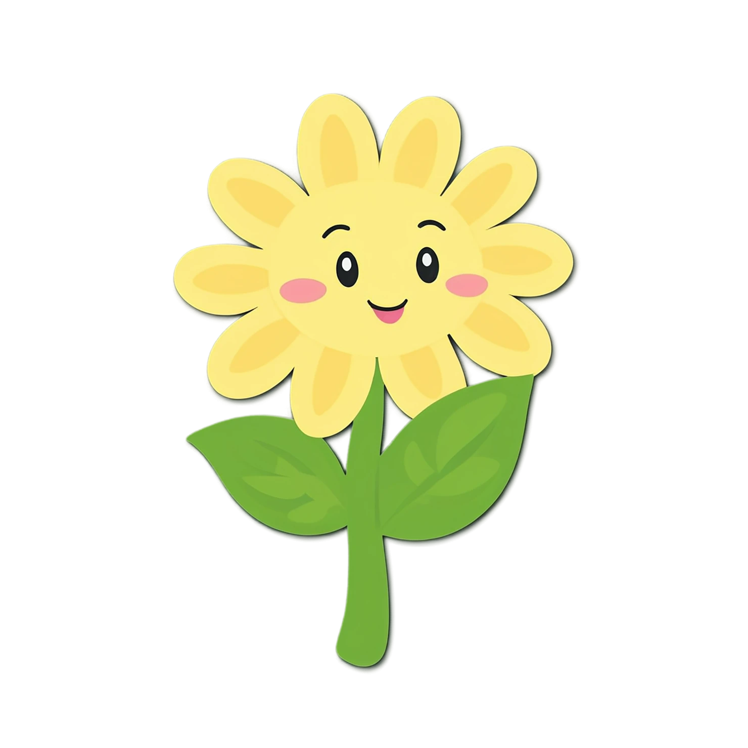 Floral cute sticker isolated on transparent background #15746