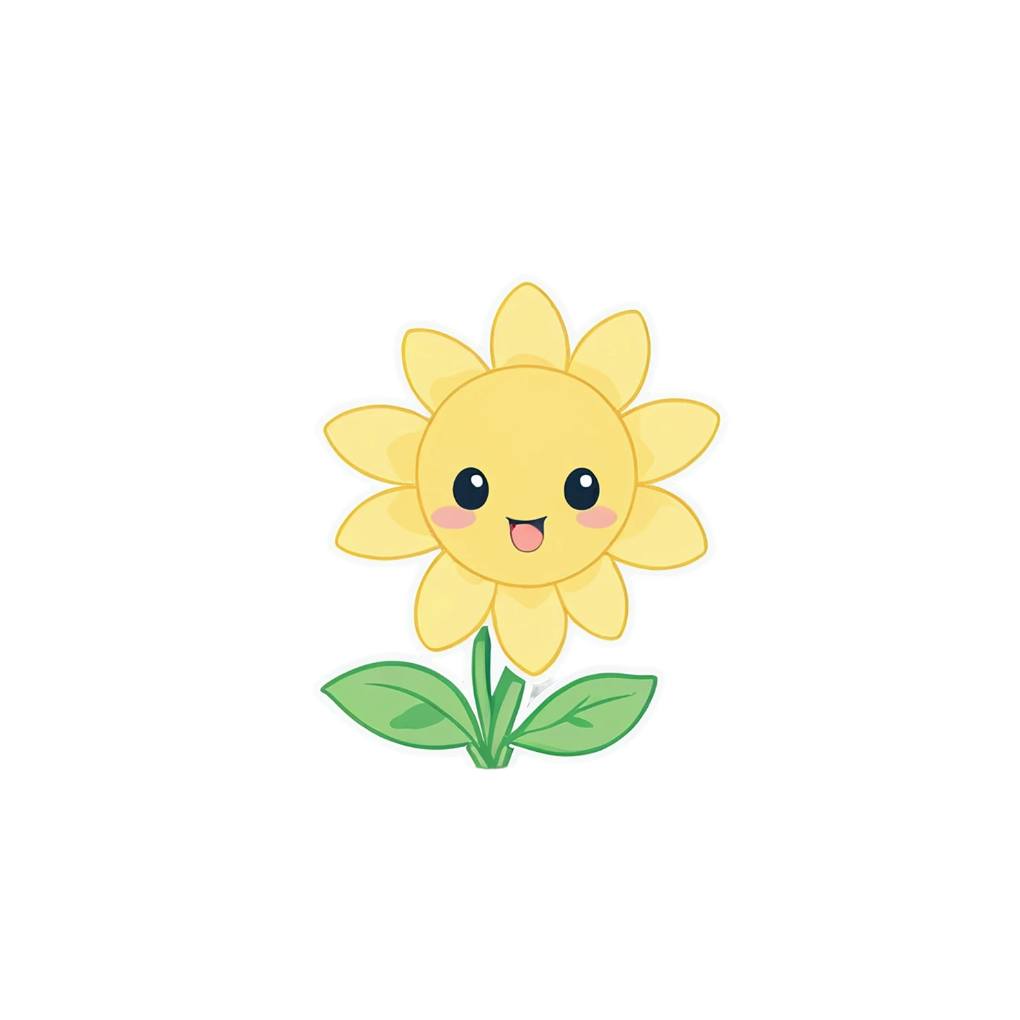 Floral cute sticker isolated on transparent background #15748