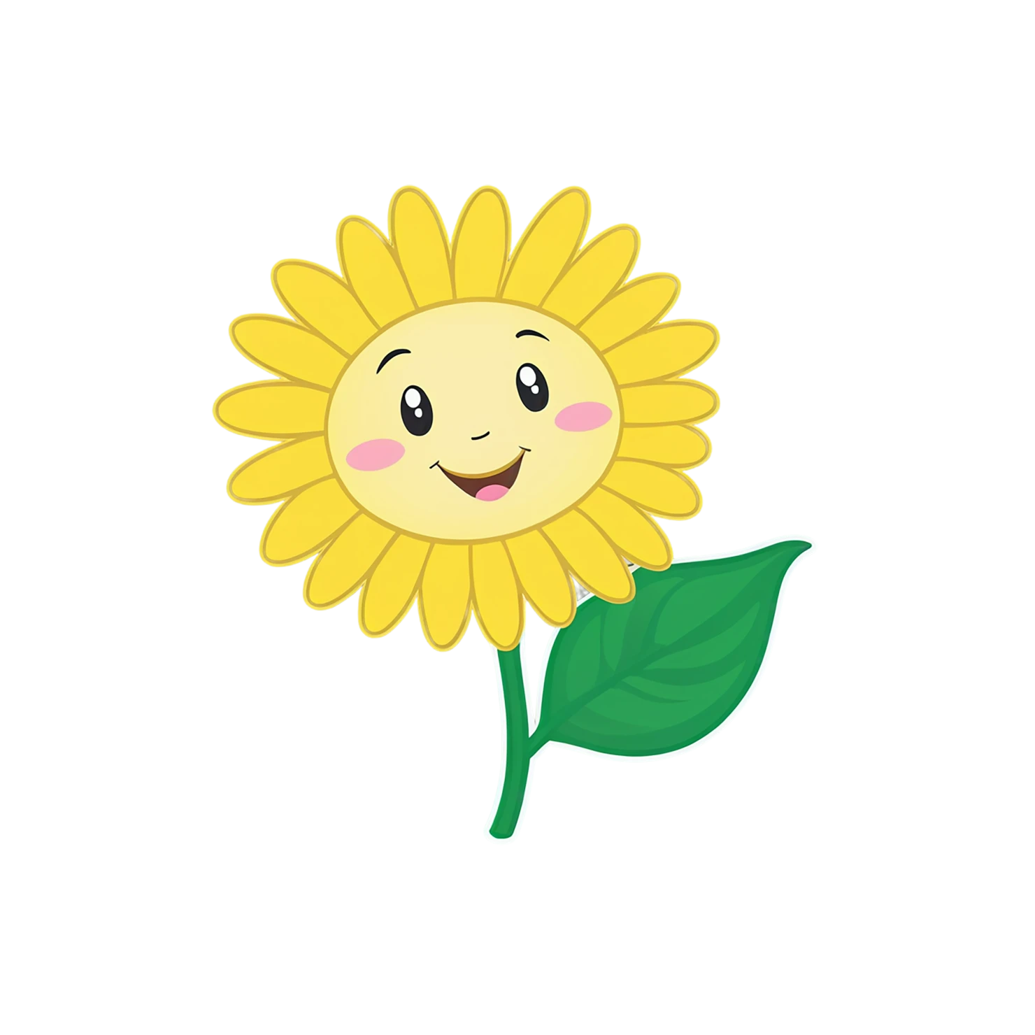 Floral cute sticker isolated on transparent background #15751
