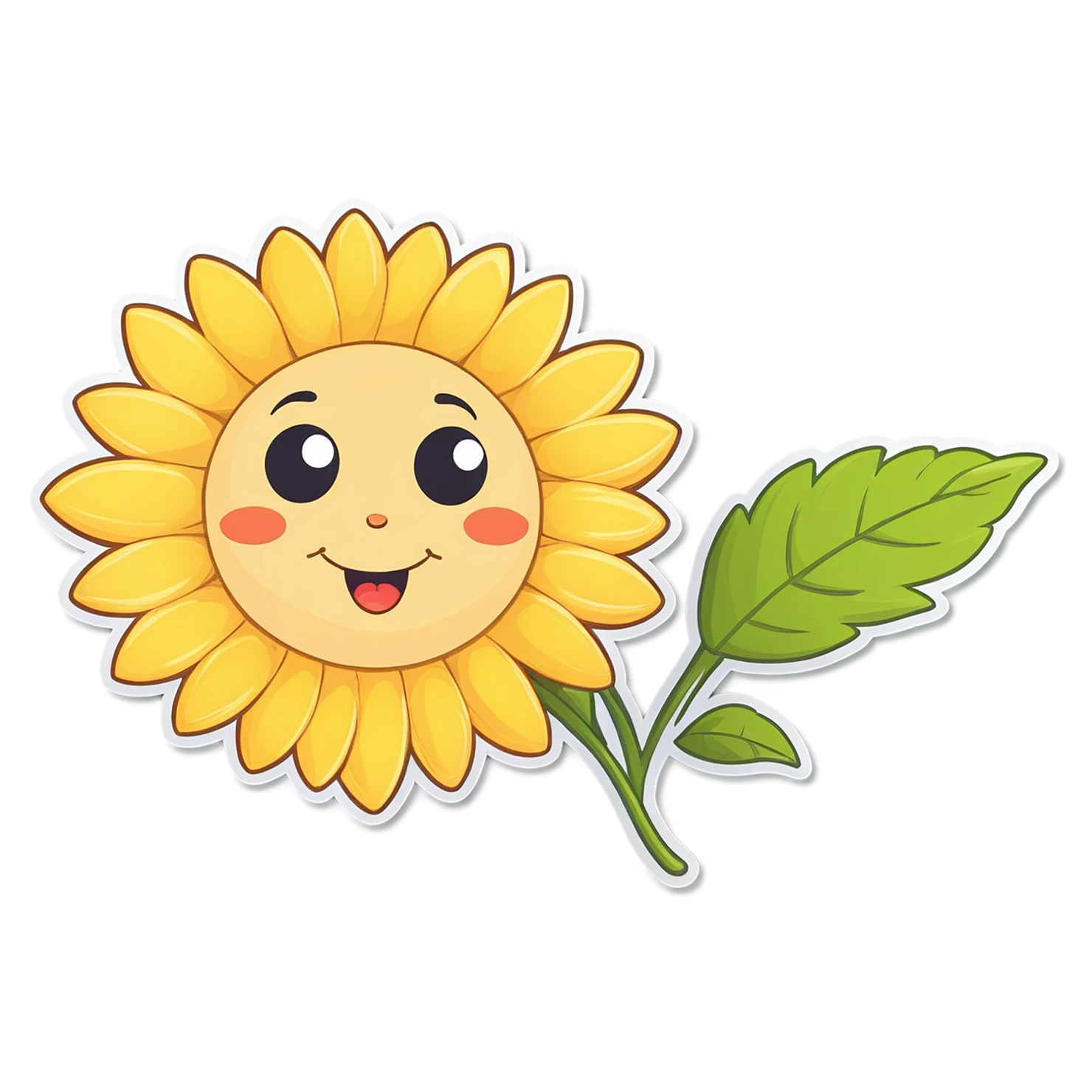Floral cute sticker isolated on transparent background #15752