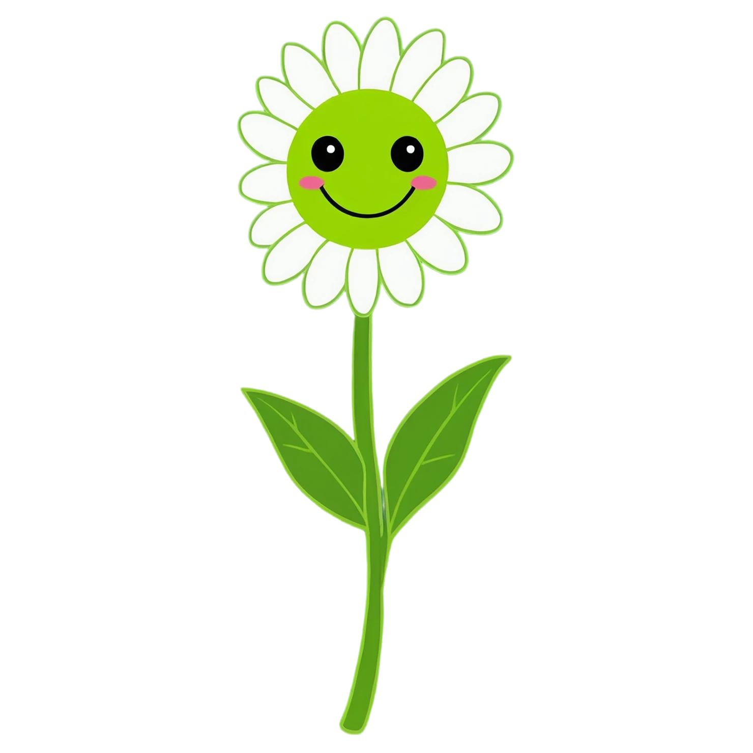 Floral cute sticker isolated on transparent background #15755