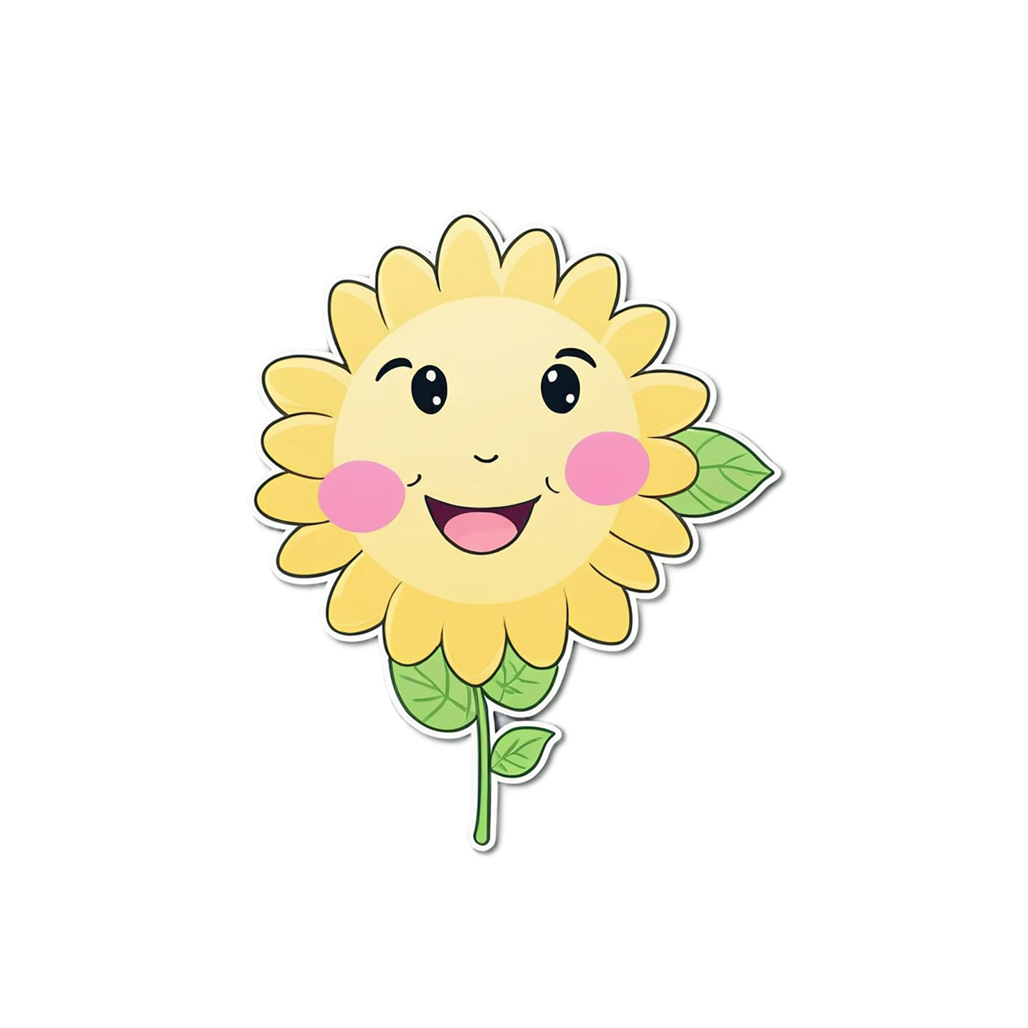 Floral cute sticker isolated on transparent background #15756