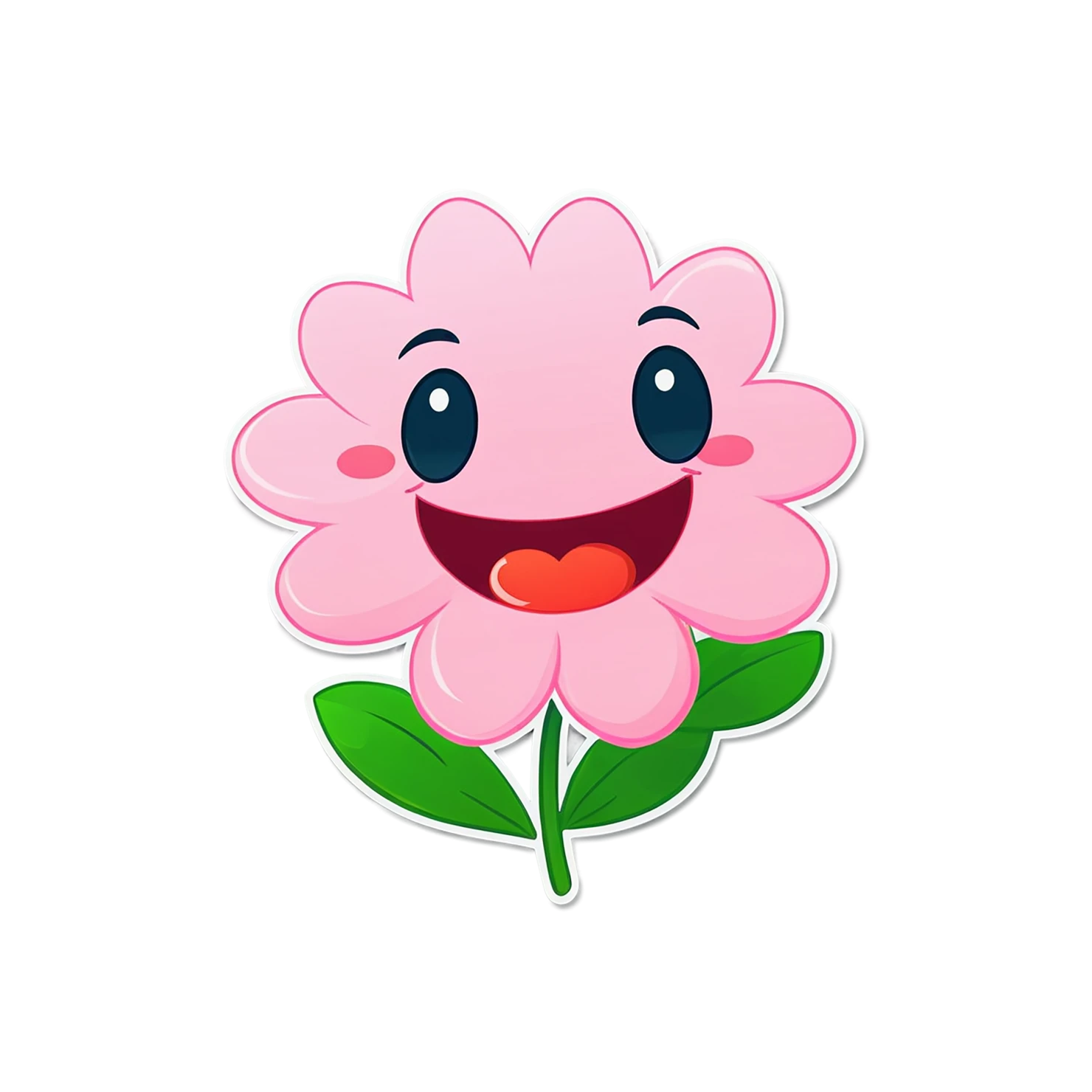 Floral cute sticker isolated on transparent background #15760