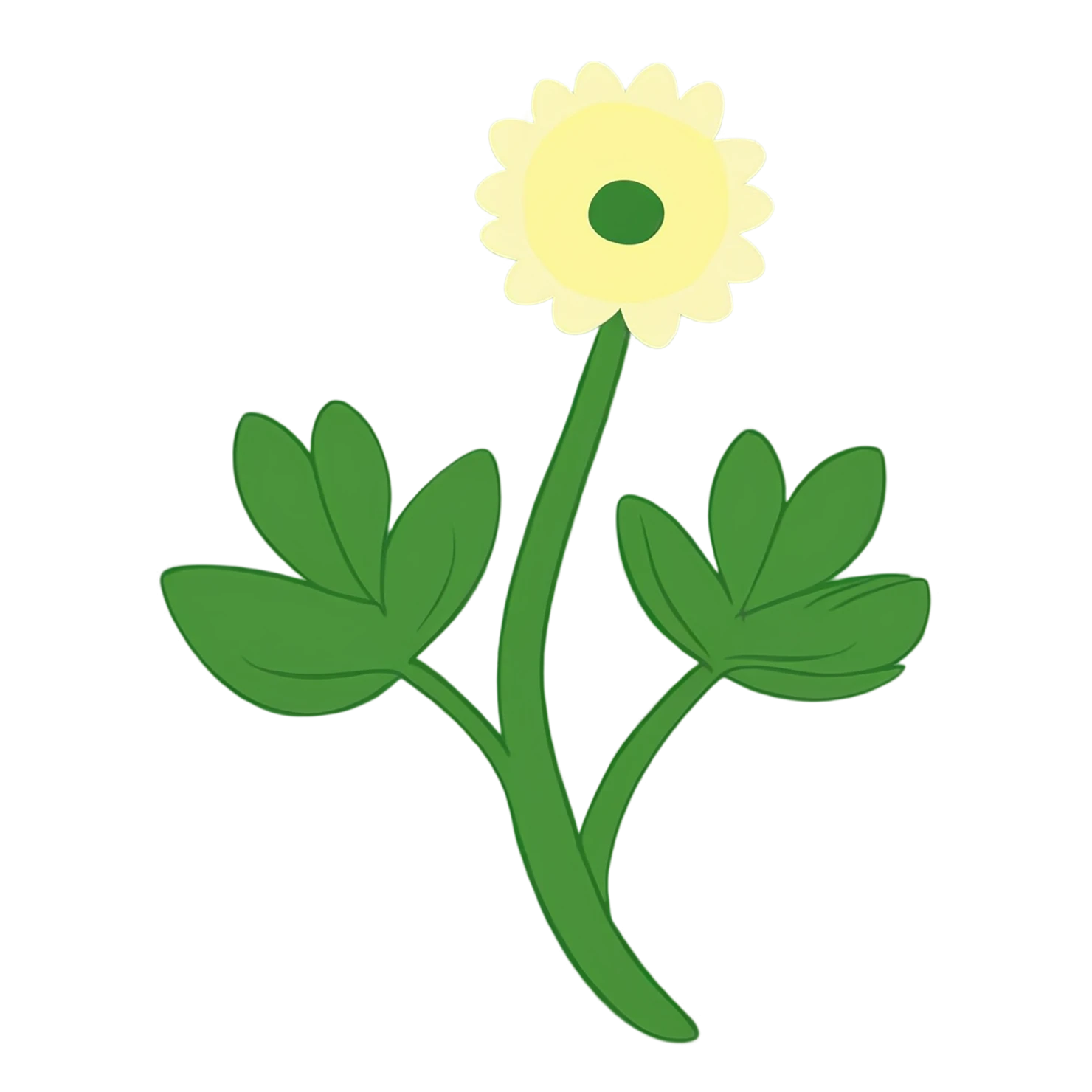Floral cute sticker isolated on transparent background #15769