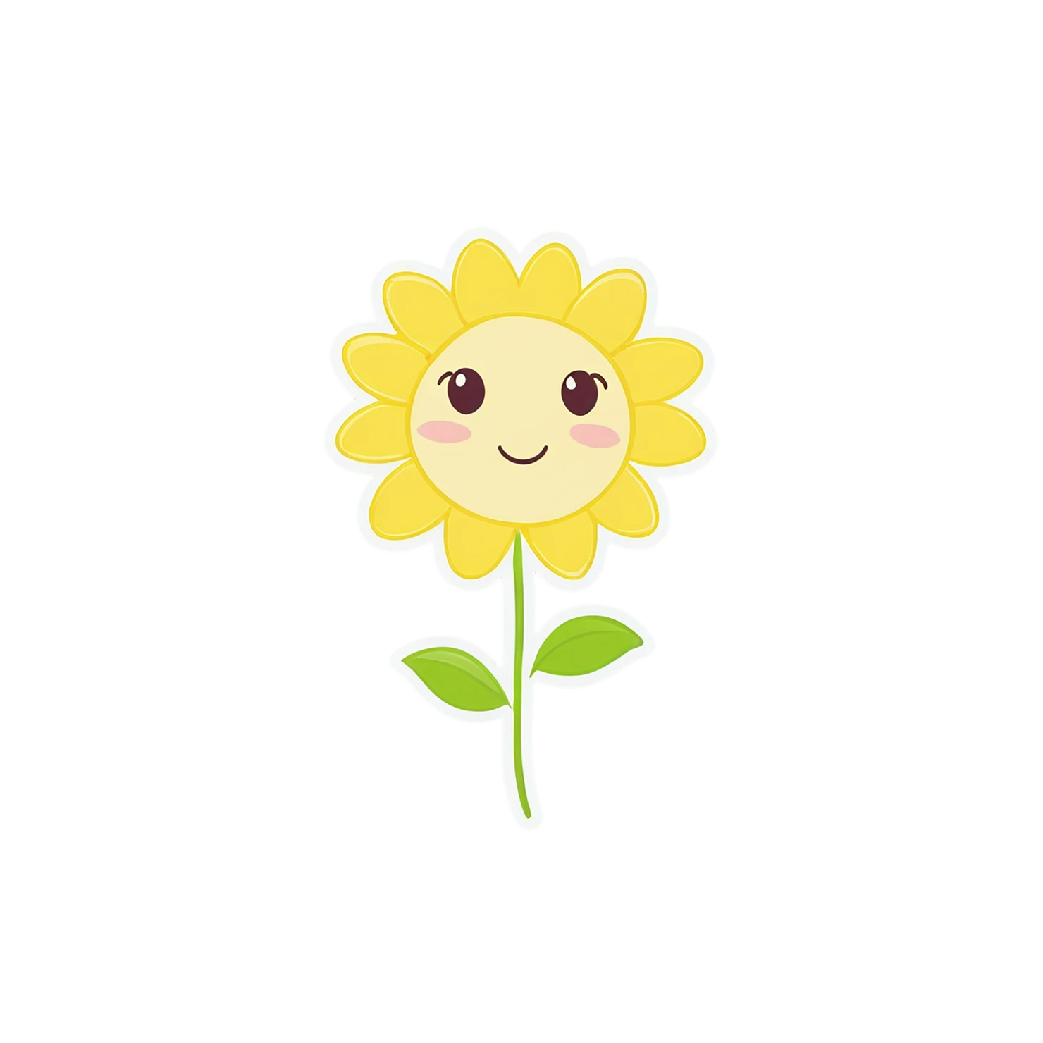 Floral cute sticker isolated on transparent background #15772