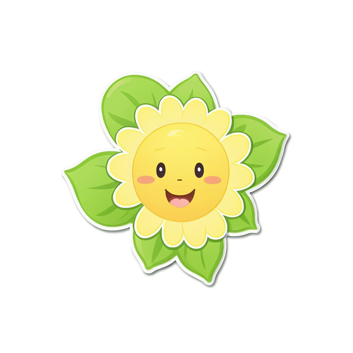Floral cute sticker isolated on transparent background #15774