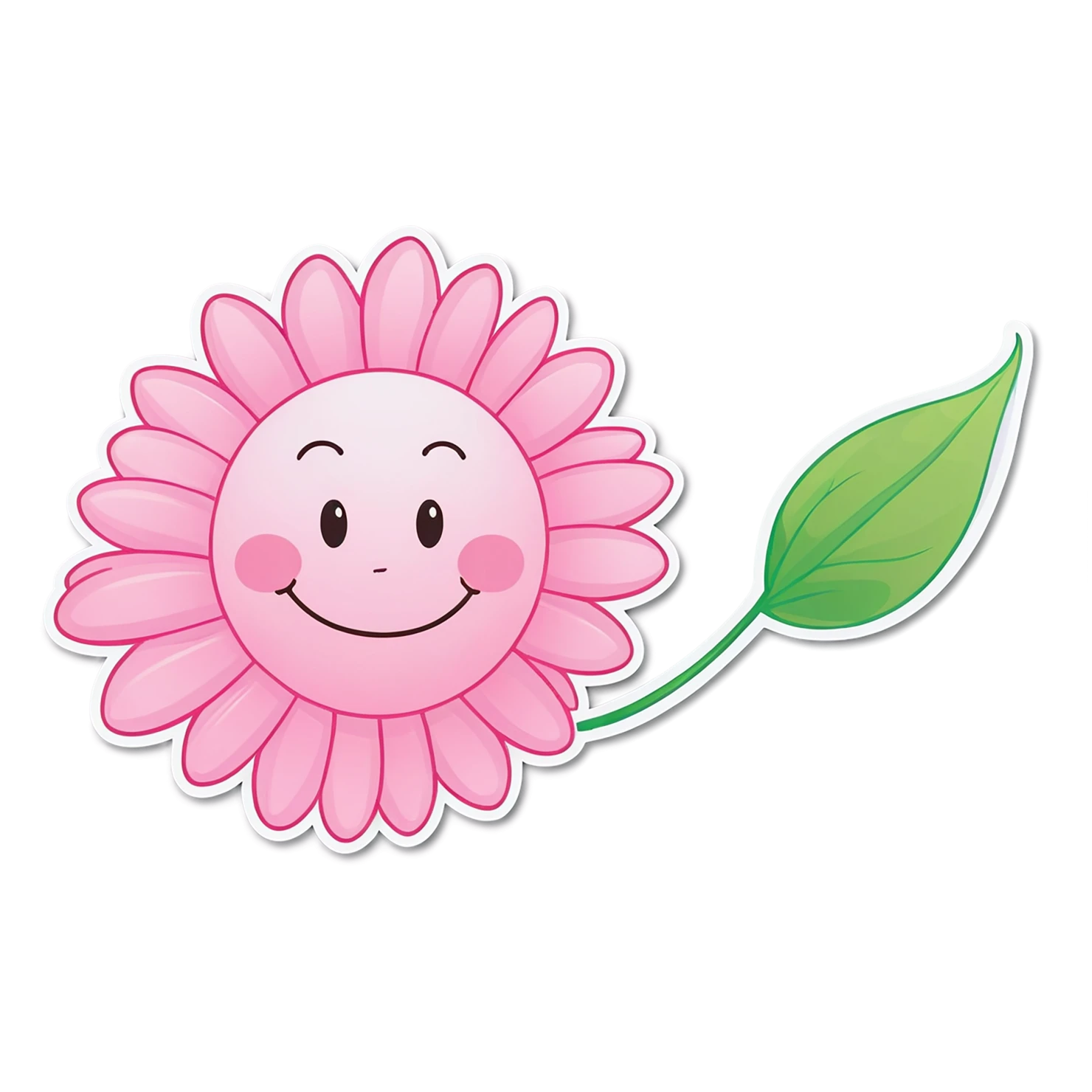 Floral cute sticker isolated on transparent background #15775