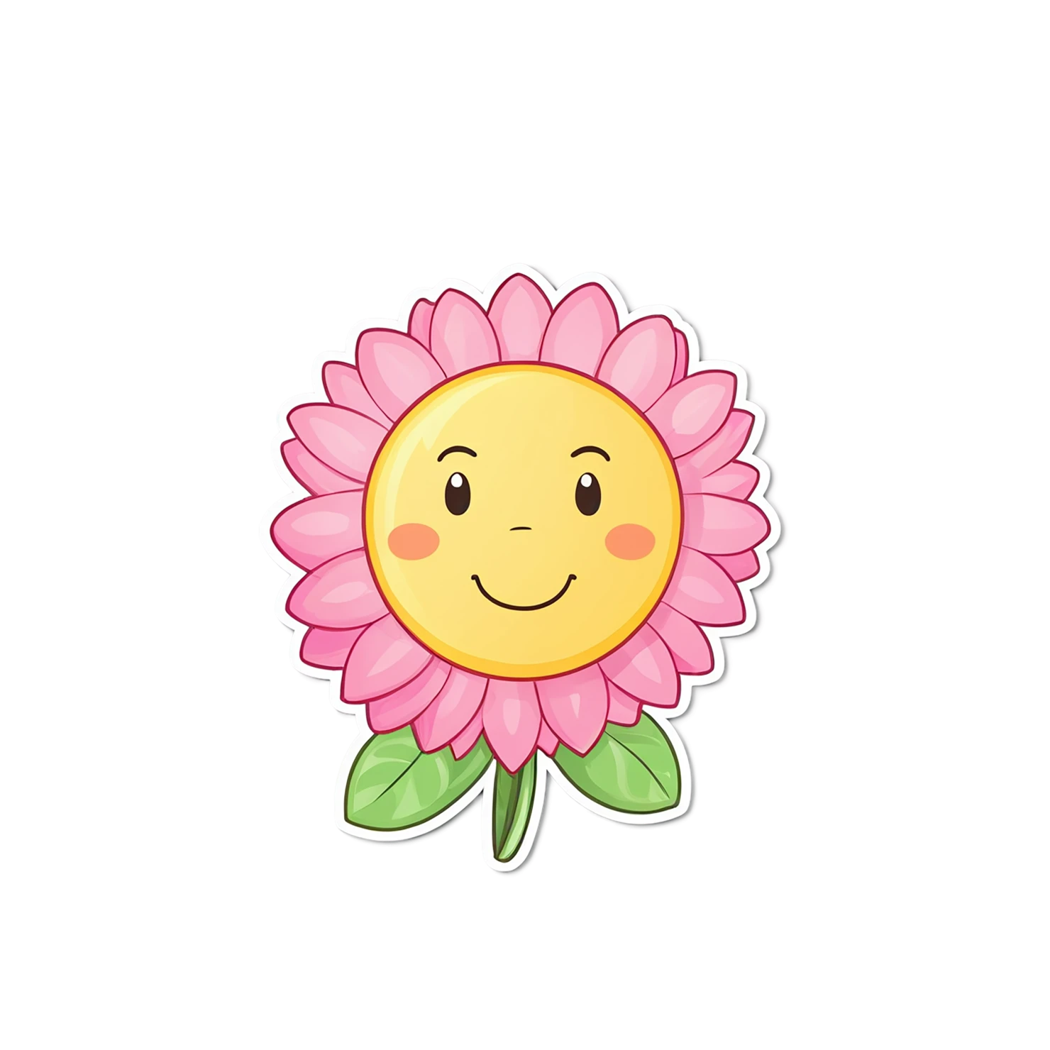 Floral cute sticker isolated on transparent background #15780