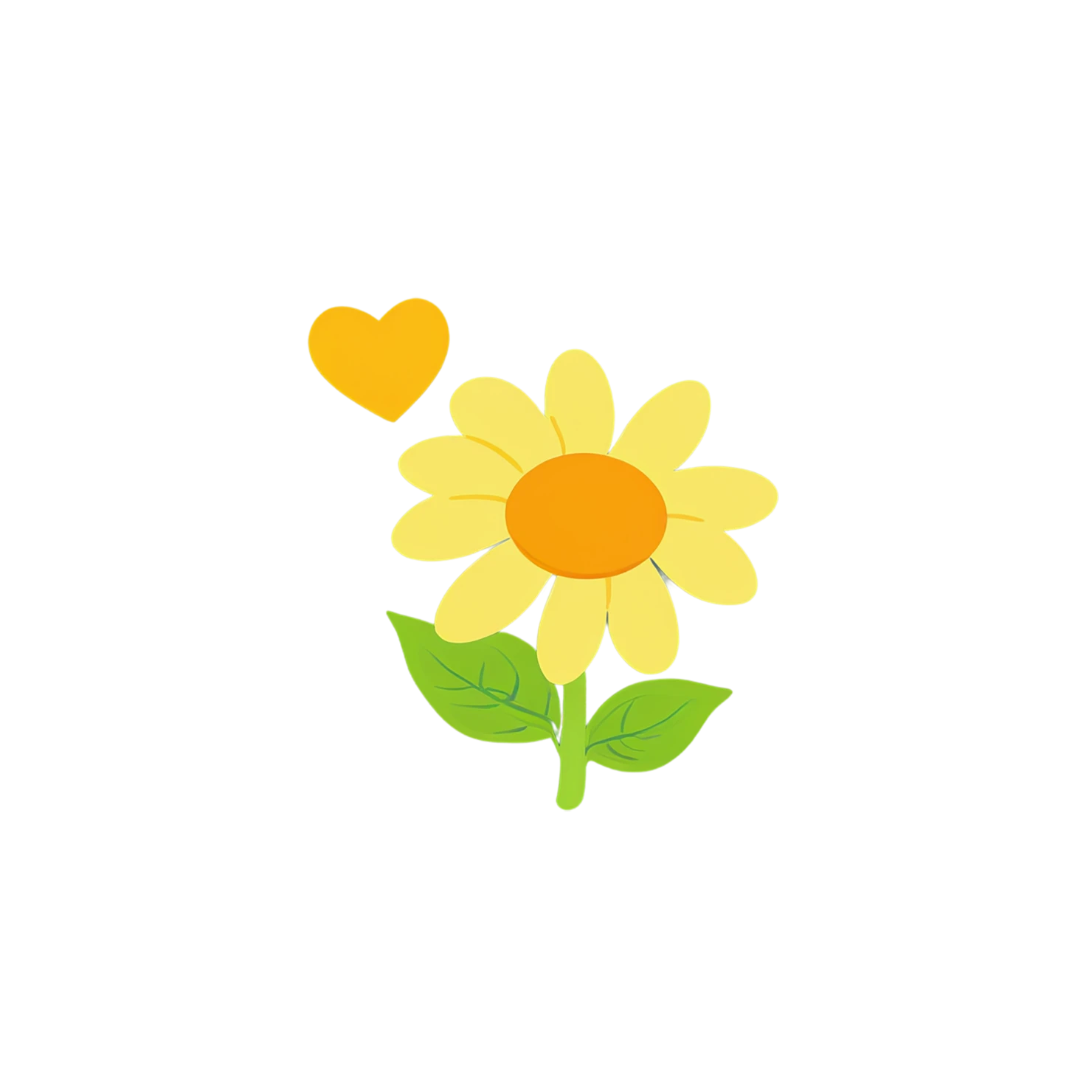 Floral cute sticker isolated on transparent background #15783