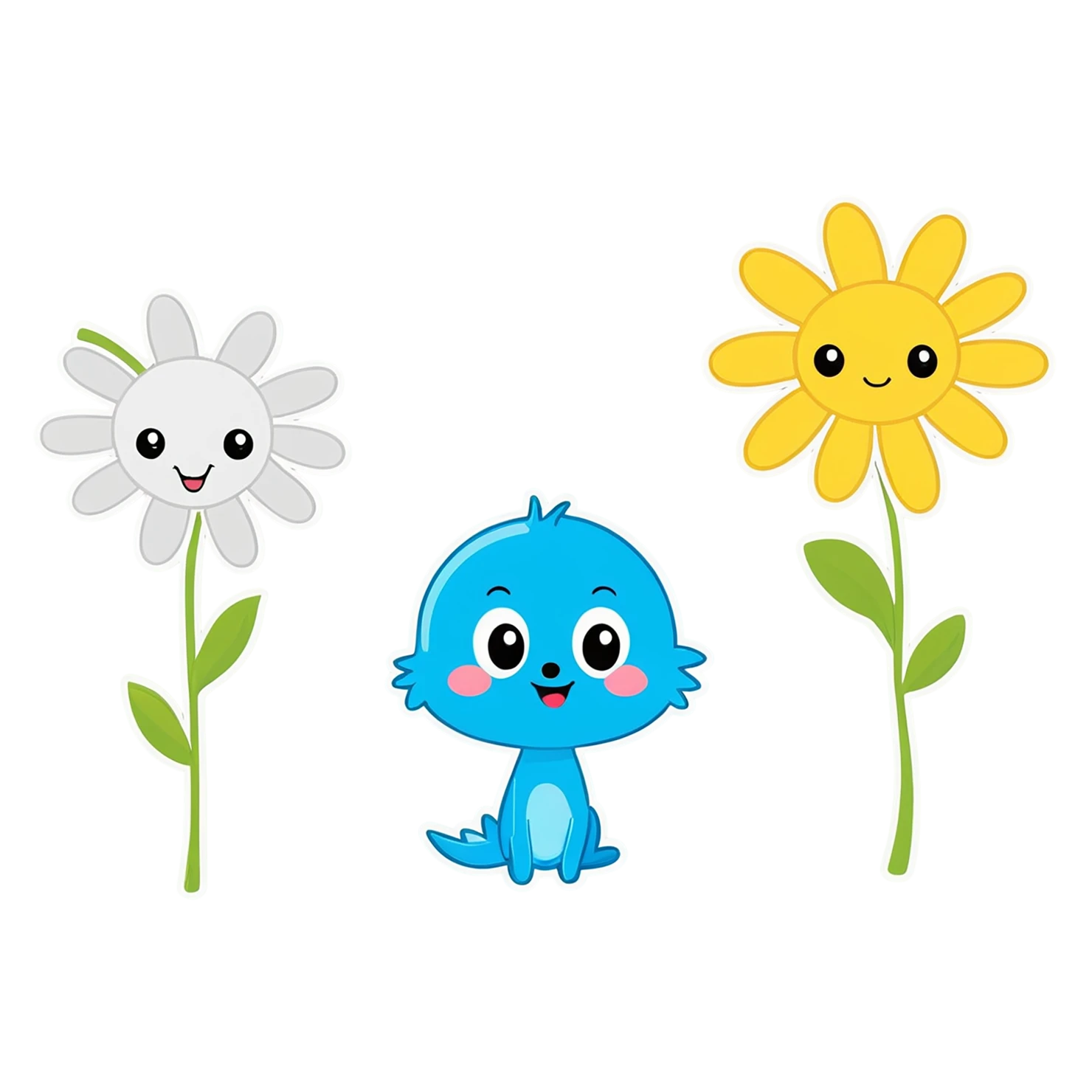 Floral cute sticker isolated on transparent background #15784
