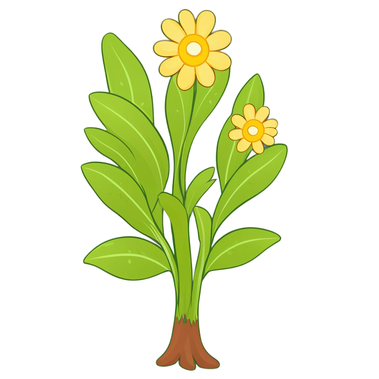 Floral cute sticker isolated on transparent background #15785