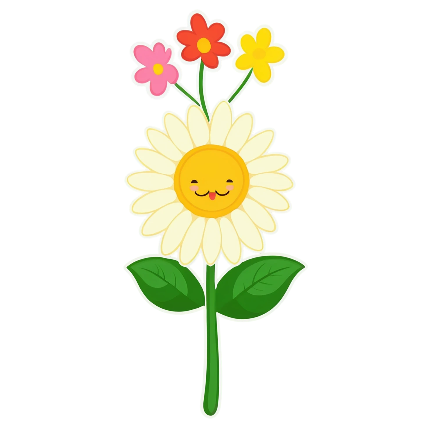 Floral cute sticker isolated on transparent background #15789