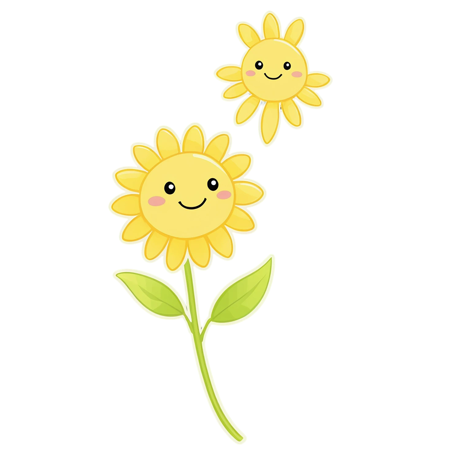 Floral cute sticker isolated on transparent background #15795